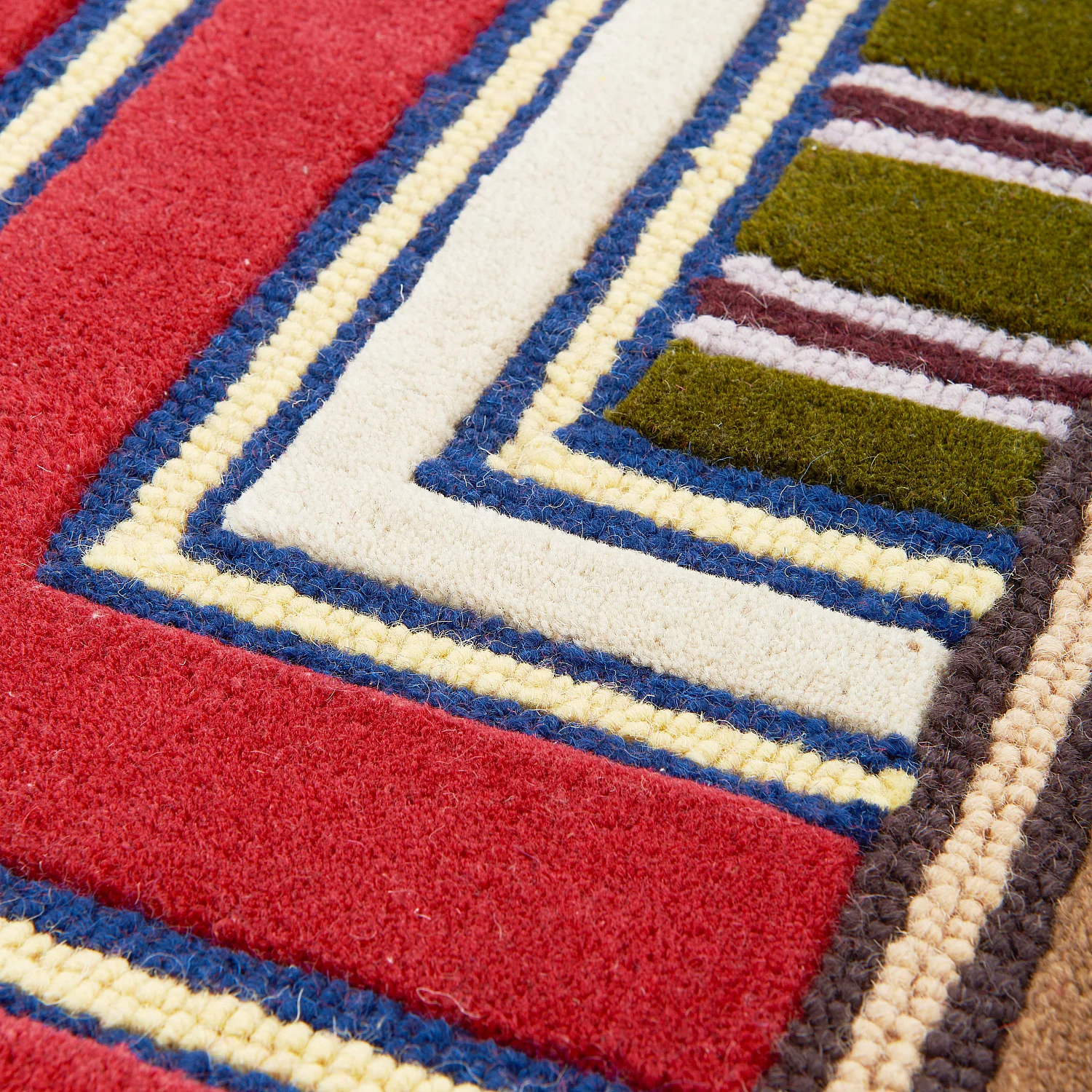 Alfombra de lana - 130 x 190 cm - Roja - Design by Constance Frapolli - 5