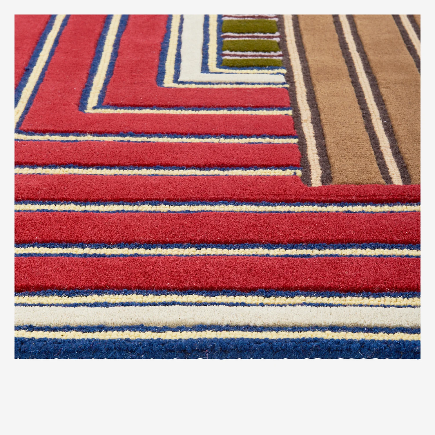 Alfombra de lana - 130 x 190 cm - Roja - Design by Constance Frapolli - 7