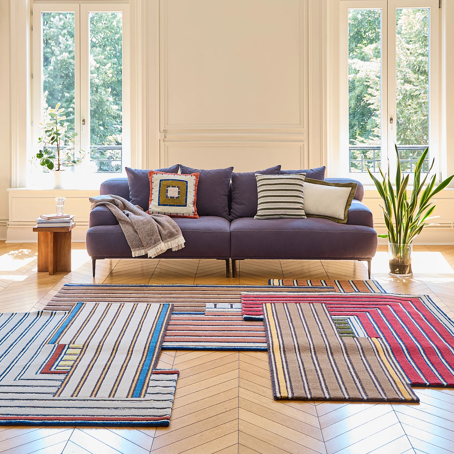 Tappeto in lana - 130 x 190 cm - Rosso - Design di Constance Frapolli - 9