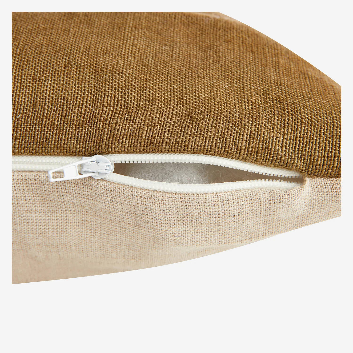 Cojín de lino - 45 x 45 cm - Verde caqui y azul - Design by Floriane Jacques - 8