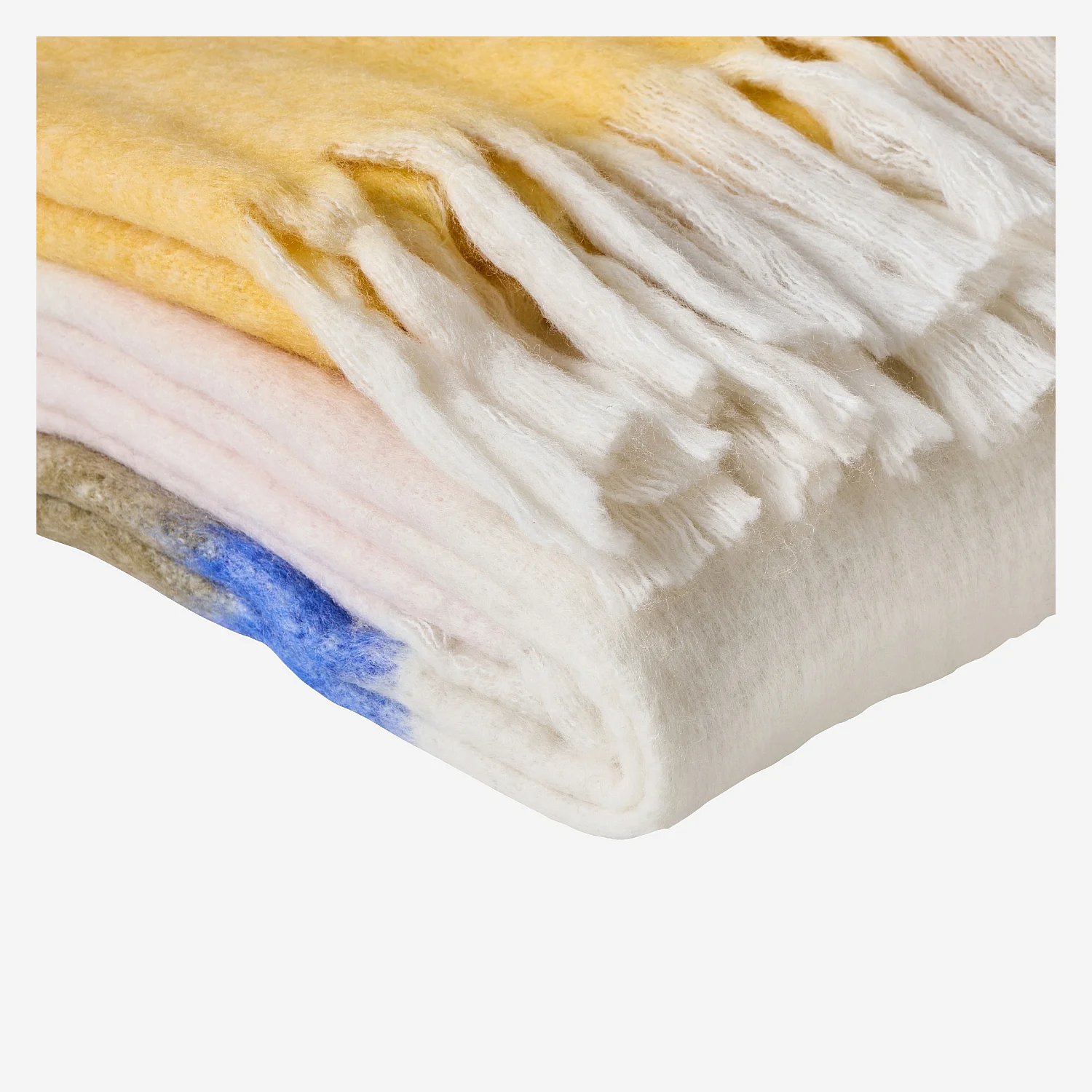 Manta de lana - 130 x 170 cm - Rosa y marrón - Design by Floriane Jacques - 4