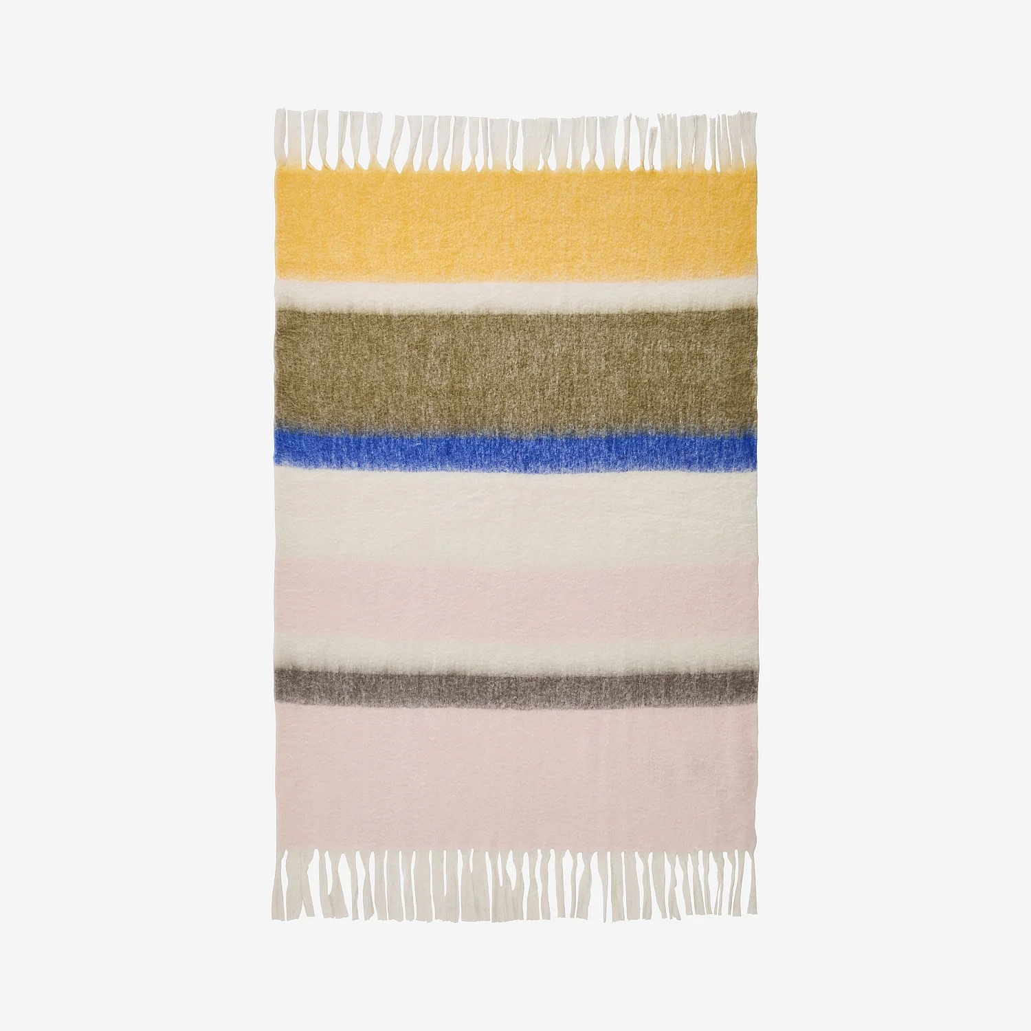 Manta de lana - 130 x 170 cm - Rosa y marrón - Design by Floriane Jacques - 6