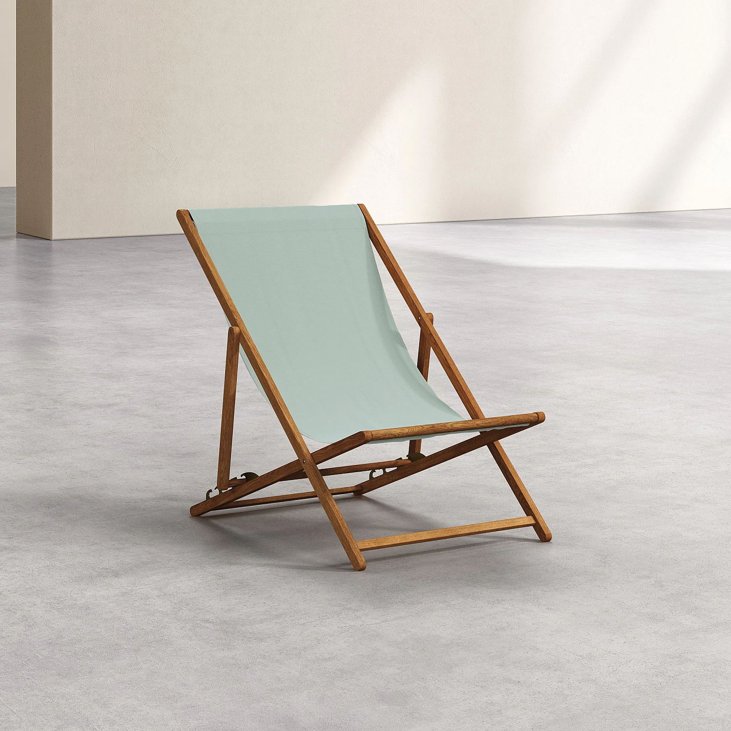 Segeltuch-Bezug aus Baumwolle für Liegestuhl - Seladongrün (Stuhl separat erhältlich) - 5