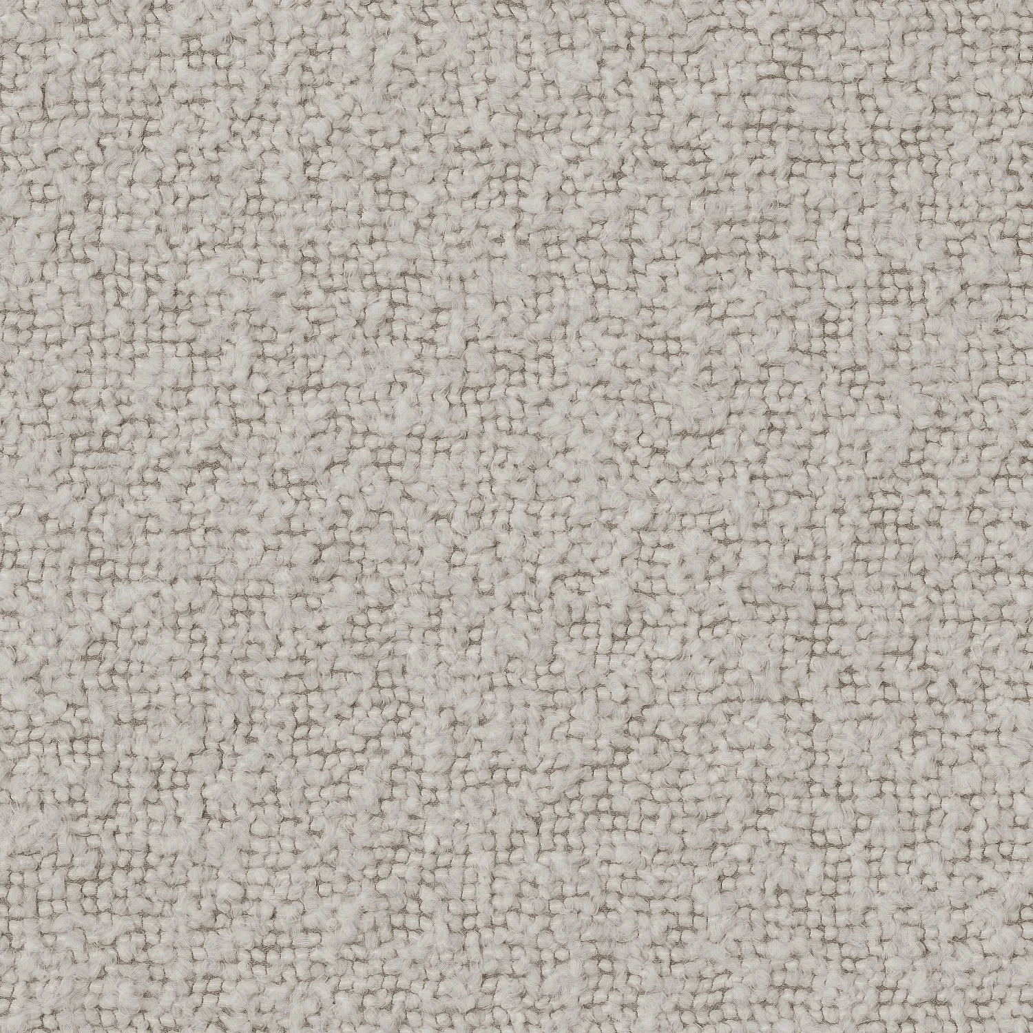 Canapé d'angle droit en tissu bouclette - Beige mélangé - 5