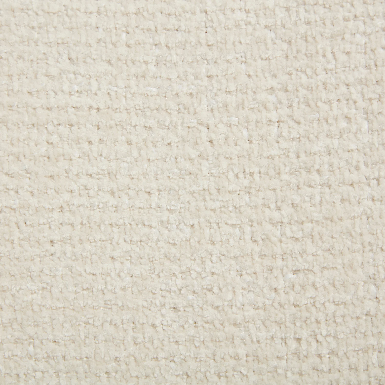 Fauteuil en tissu chenille et métal noir - Ivoire - Design by Adrien Carvès - 2