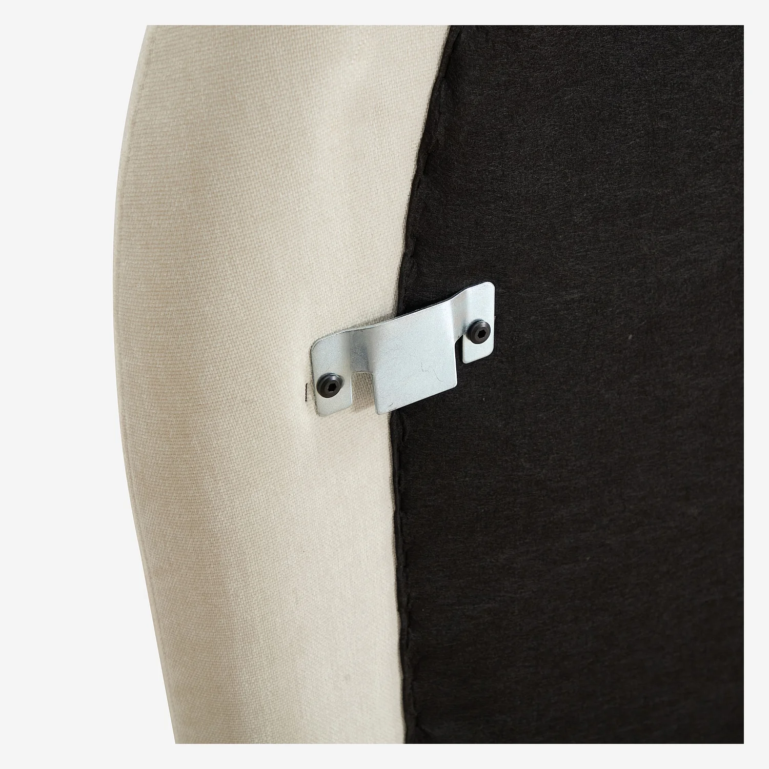 Tête de lit en tissu chenille 206 x 108 cm - Crème - Design by Céline Mognon Fichet - 4