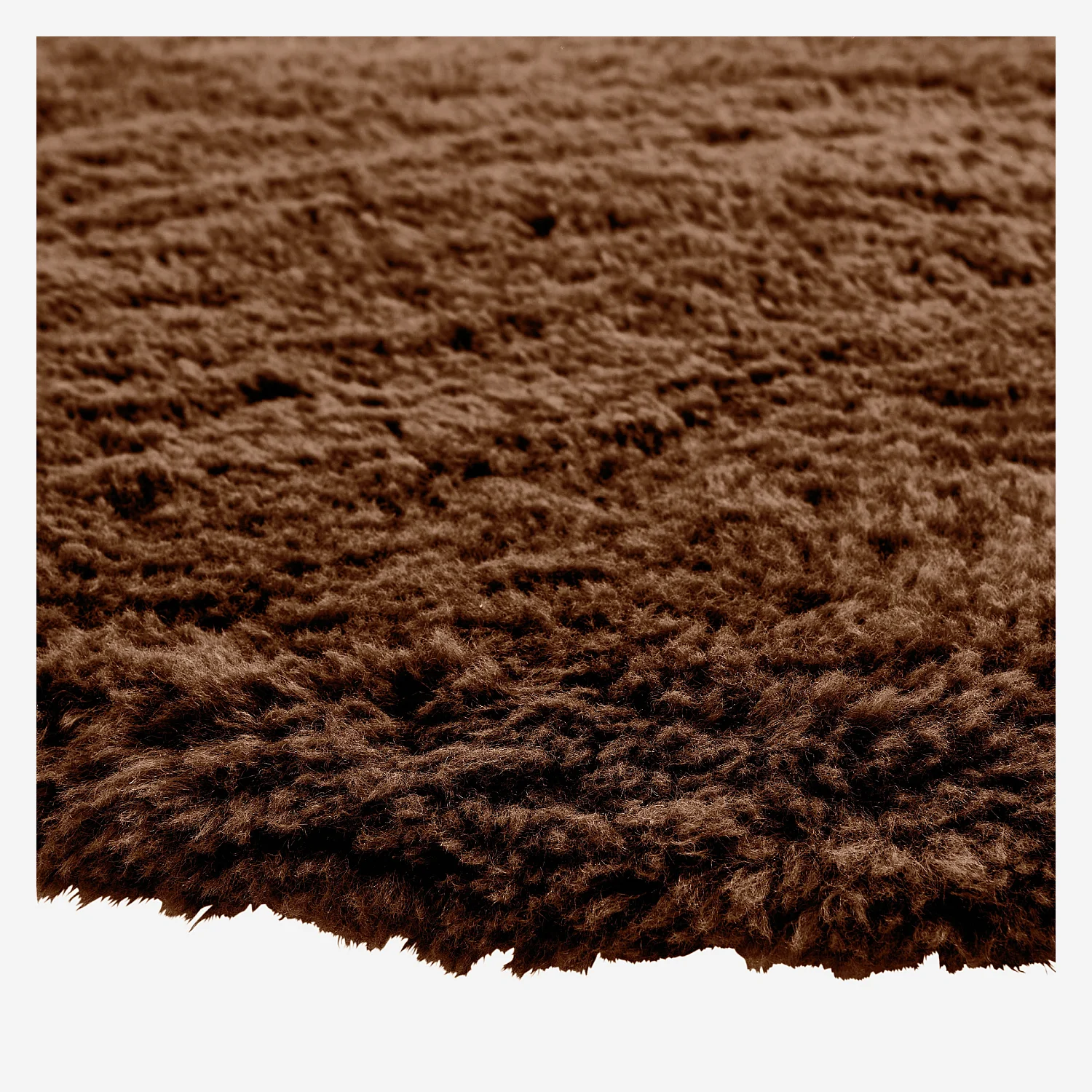 Tapis finition fourrure - 120 x 170 cm - Brun - 7