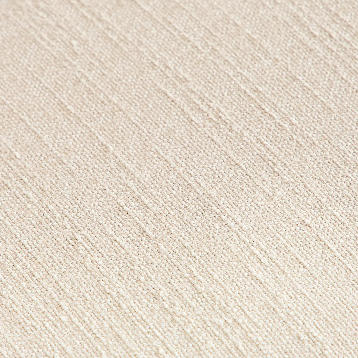 Canapé d'angle gauche en tissu bouclette courte Mira - Ivoire - 5