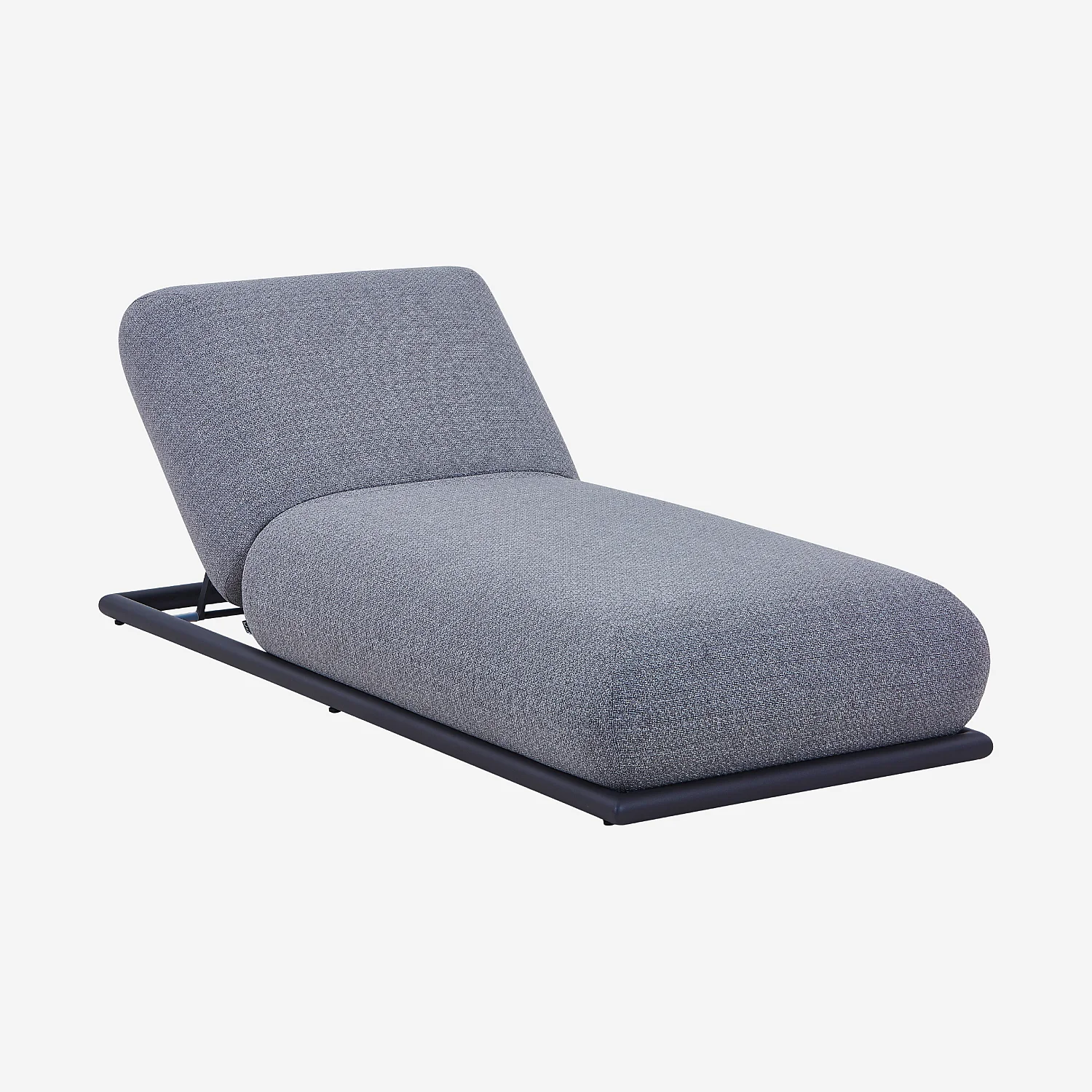 Ligbed van waterafstotende stof - Granietgrijs en antraciet - 2