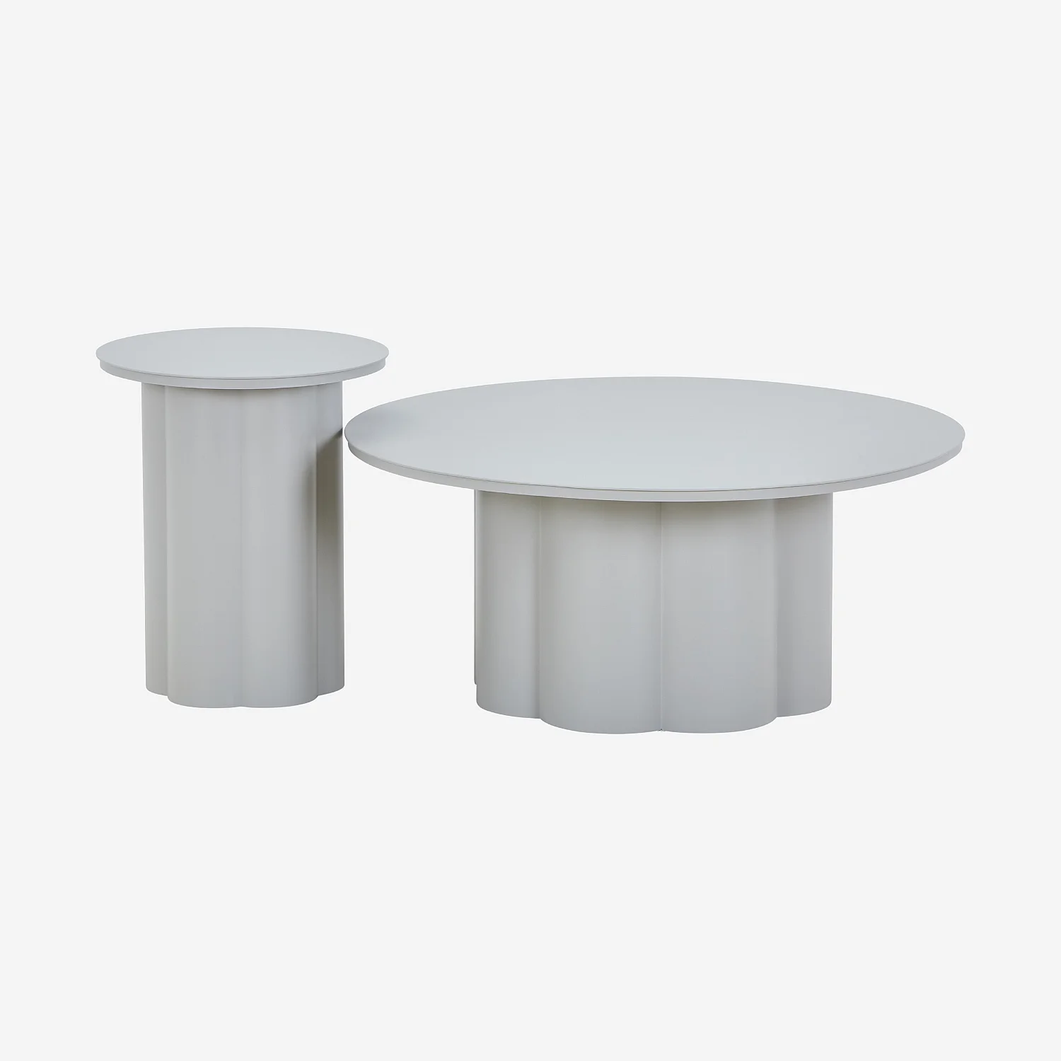 Tuinbijzettafel van aluminium - Zijdegrijs - 5