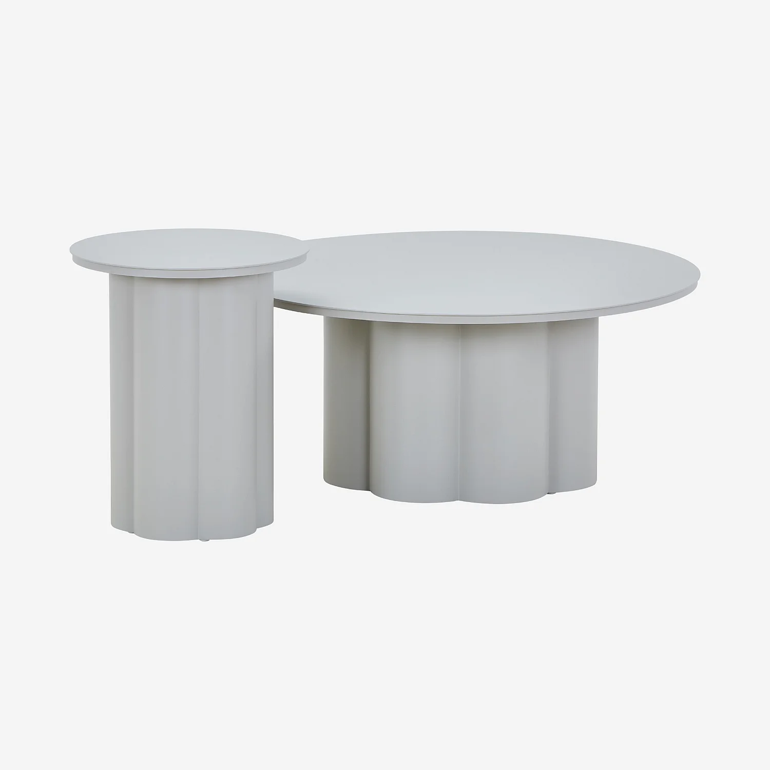 Tuin salontafel van aluminium - Zijdegrijs - 4