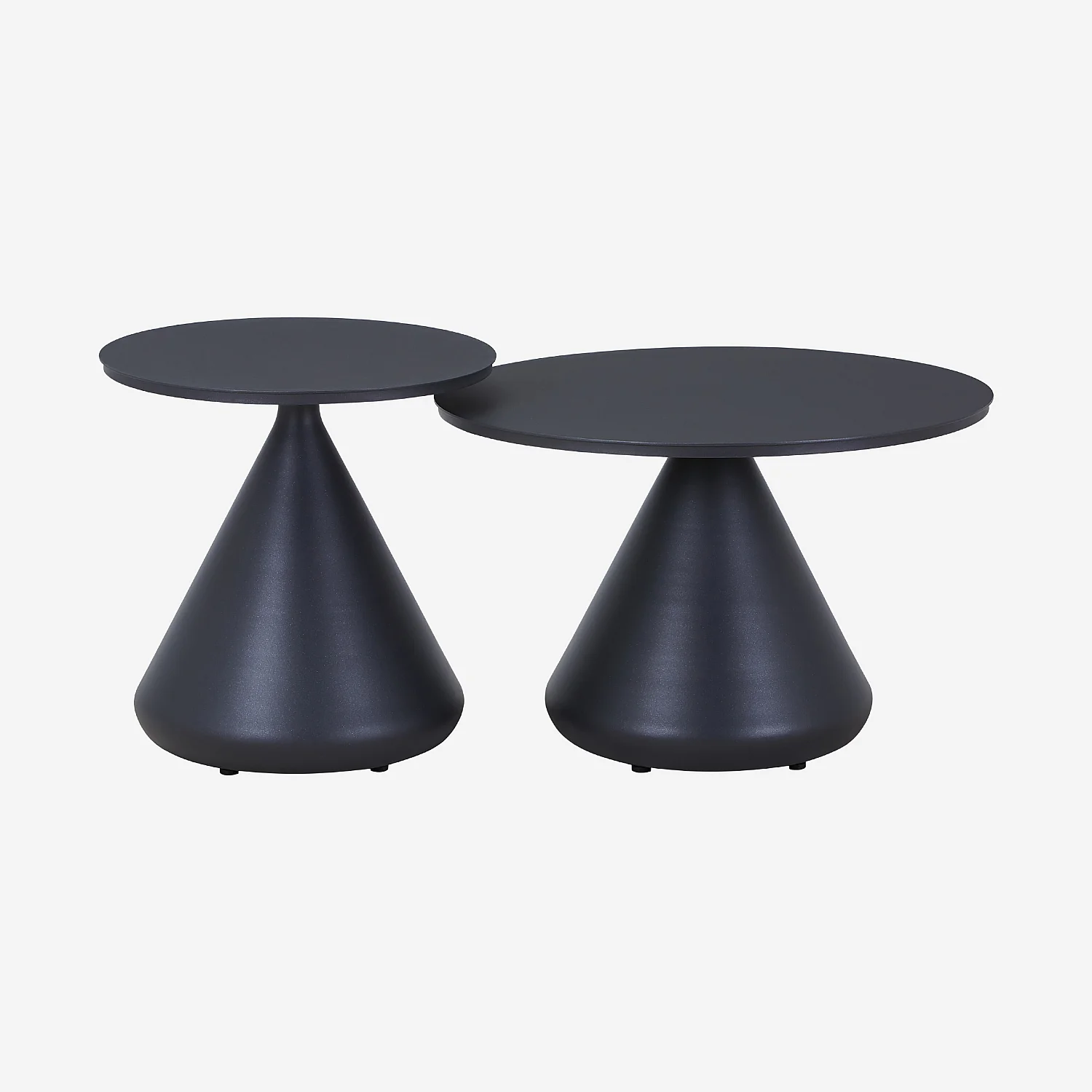 Tuinsalontafel van aluminium - 71 cm - Antracietgrijs - 5