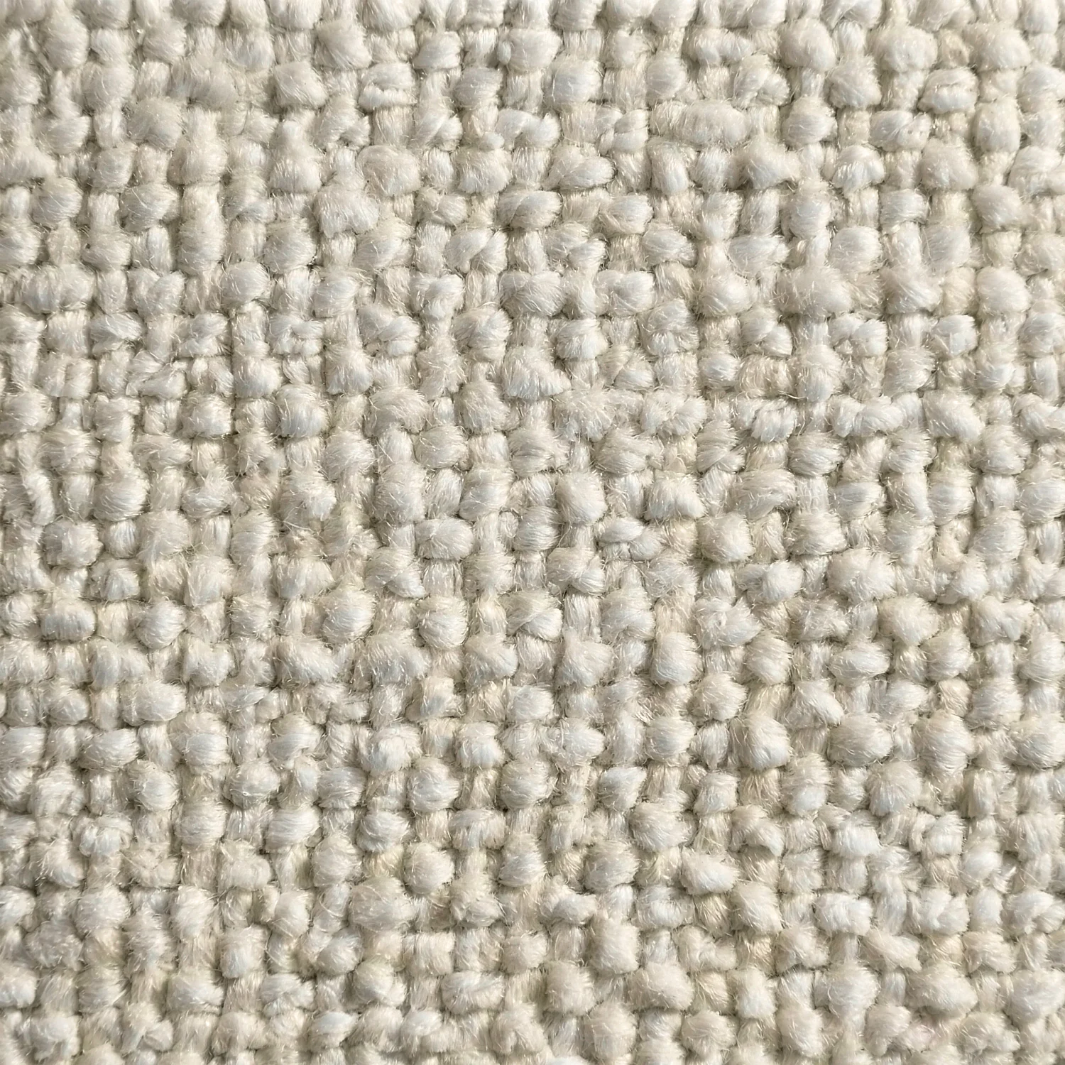 Canapé d'angle droit en tissu chenille Nino - Crème - 2