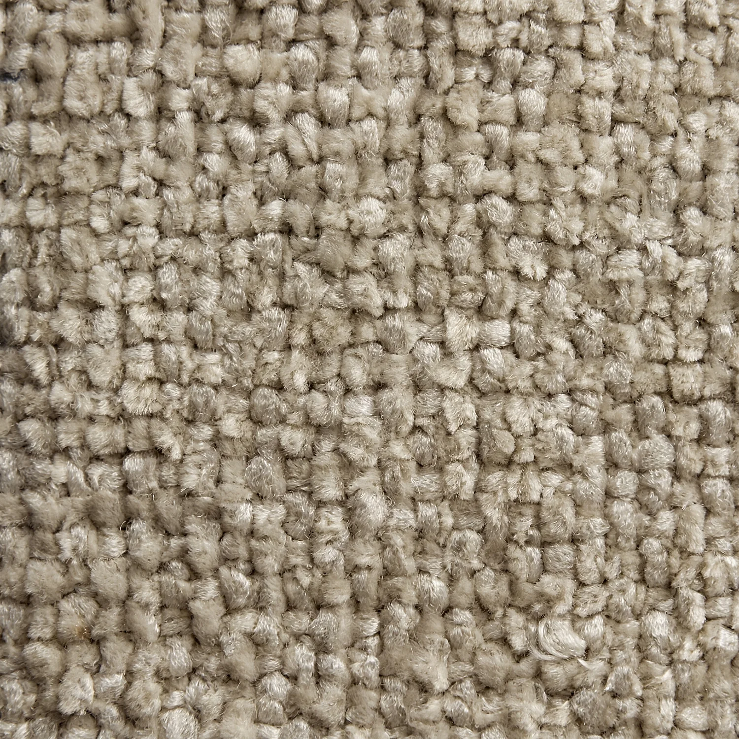 Canapé d'angle droit en tissu chenille Nino - Grège - 2