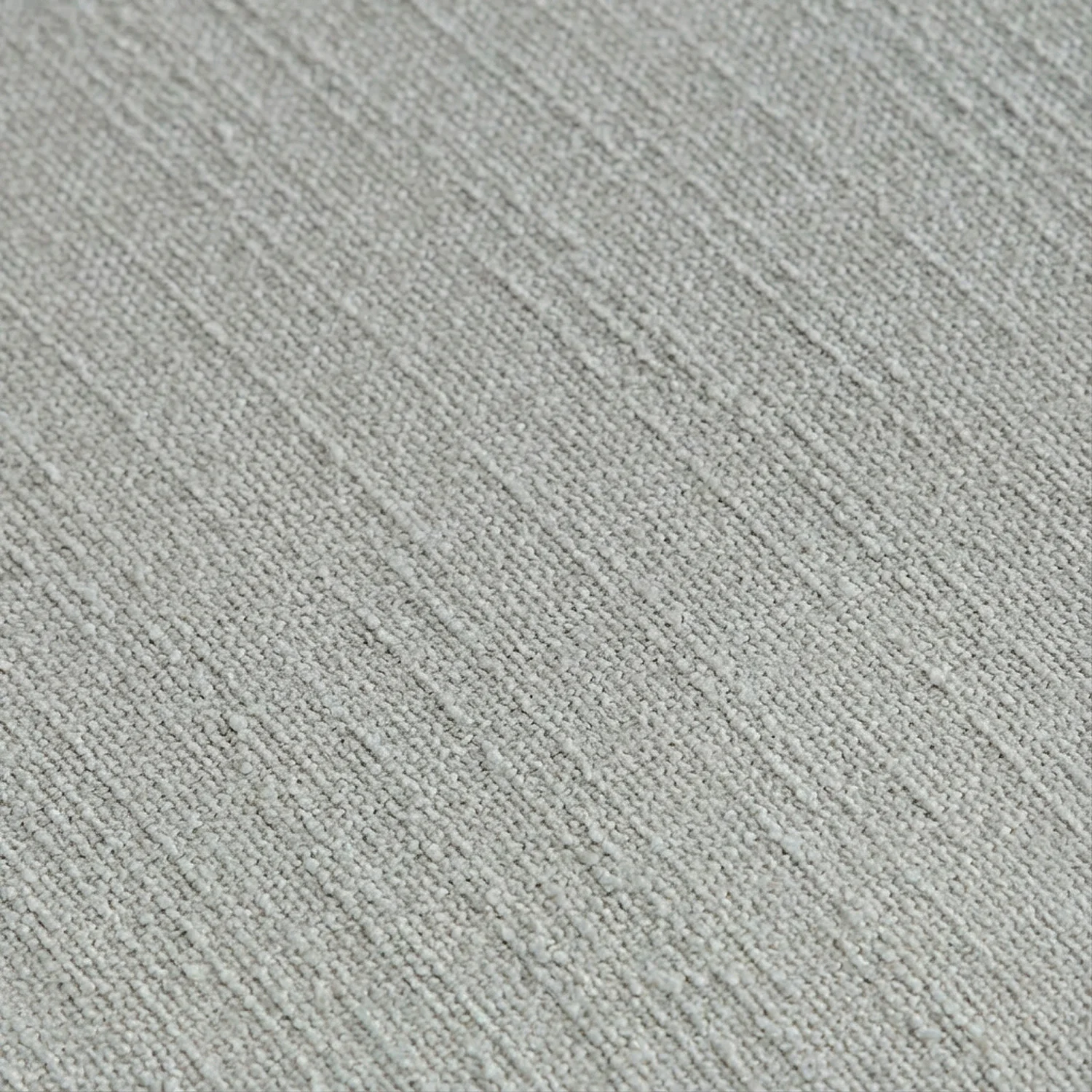 Canapé 4 places en tissu bouclette courte Mira - Gris perle - 2