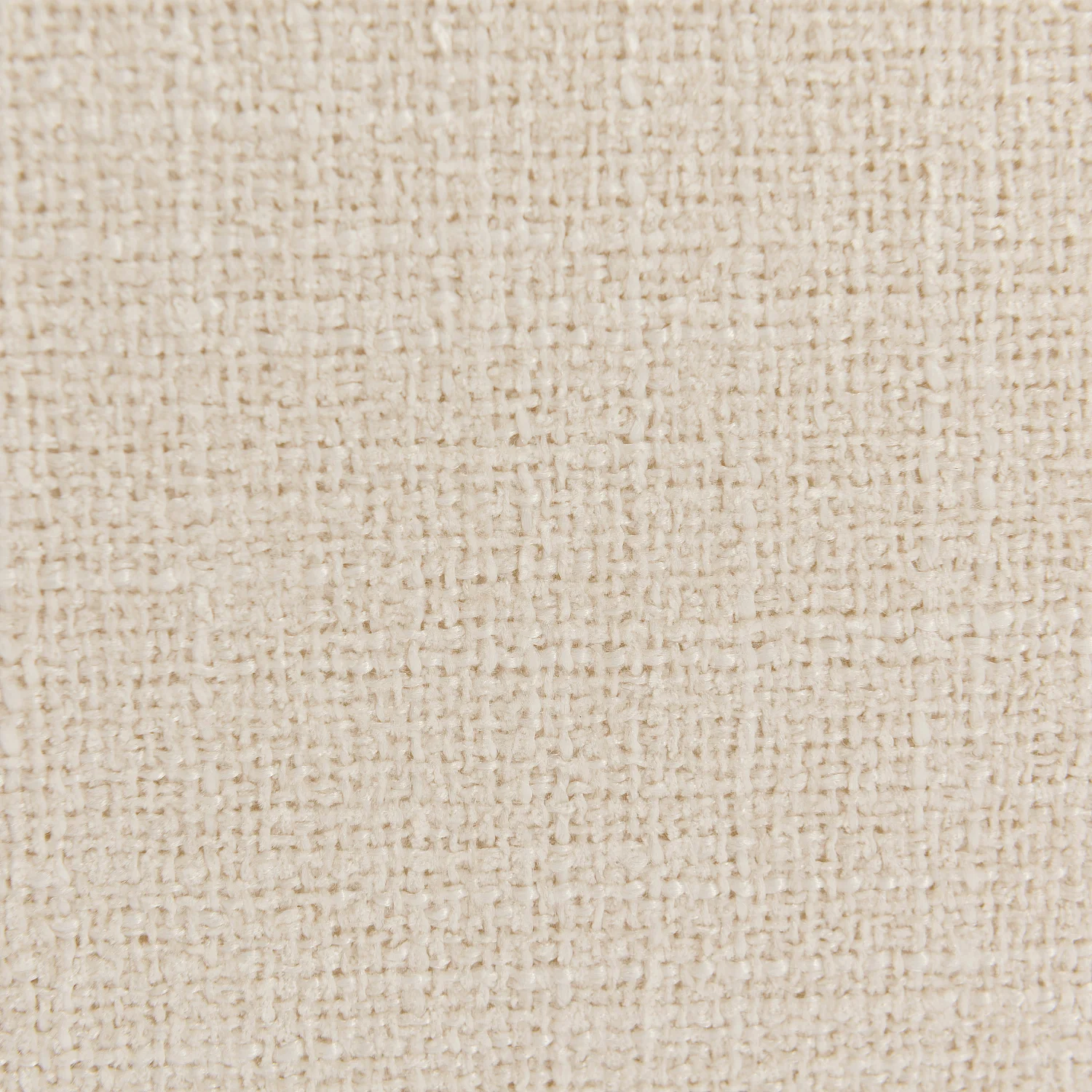 Canapé 4 places en tissu texturé - Crème - 5