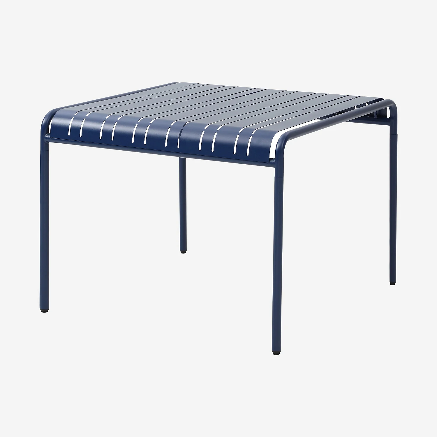 Tuintafel van staal - 100 x 100 cm - Nachtblauw - 2