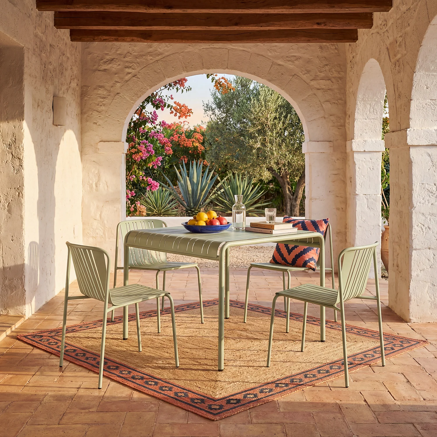 Tuinstoel van staal - Pistachegroen - 3