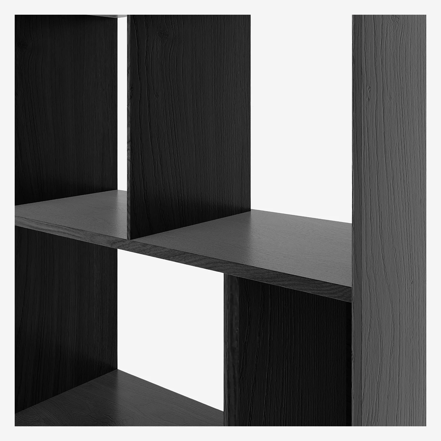 Grande bibliothèque en frêne - Noir - Design by Hélèna Pille - 2