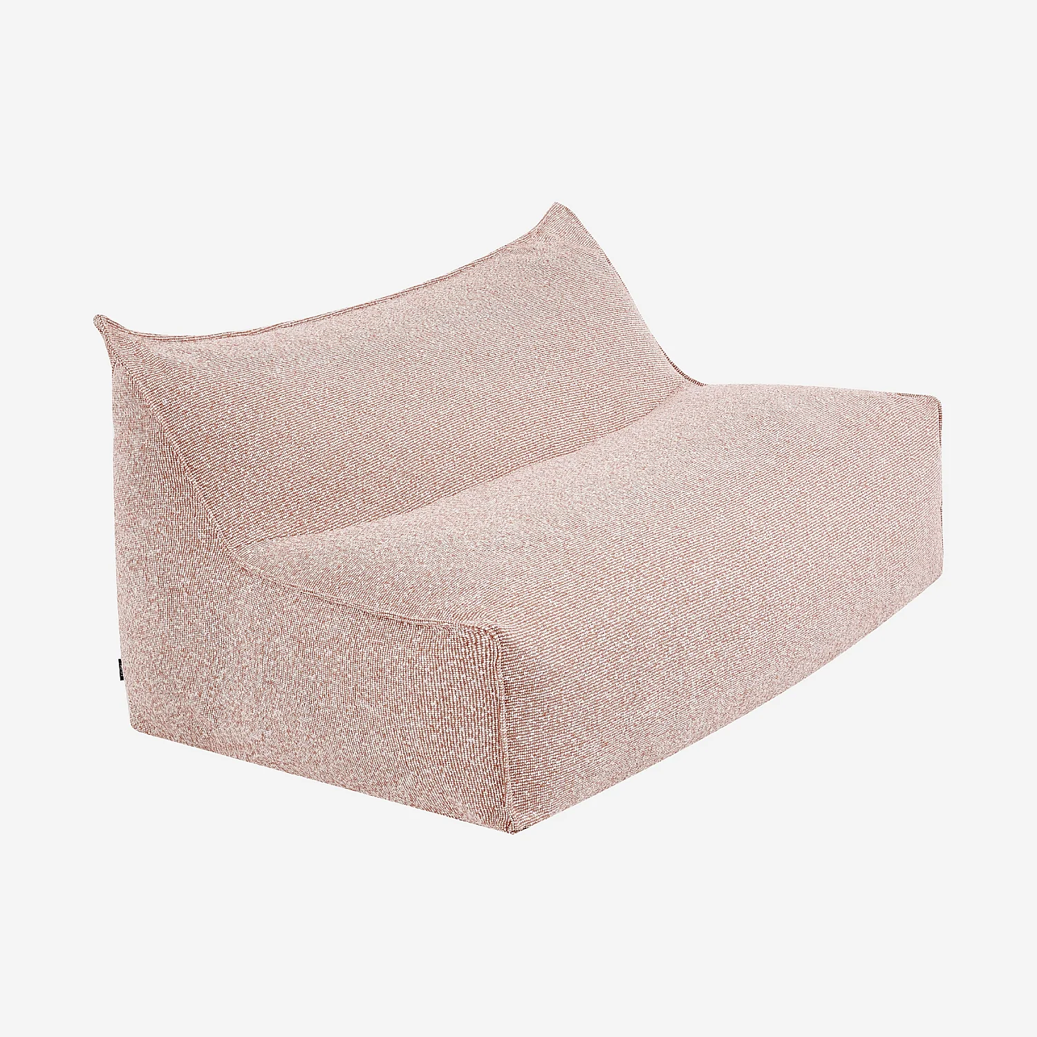 Canapé de jardin 2 places en tissu imperméable - Rose argile - 3