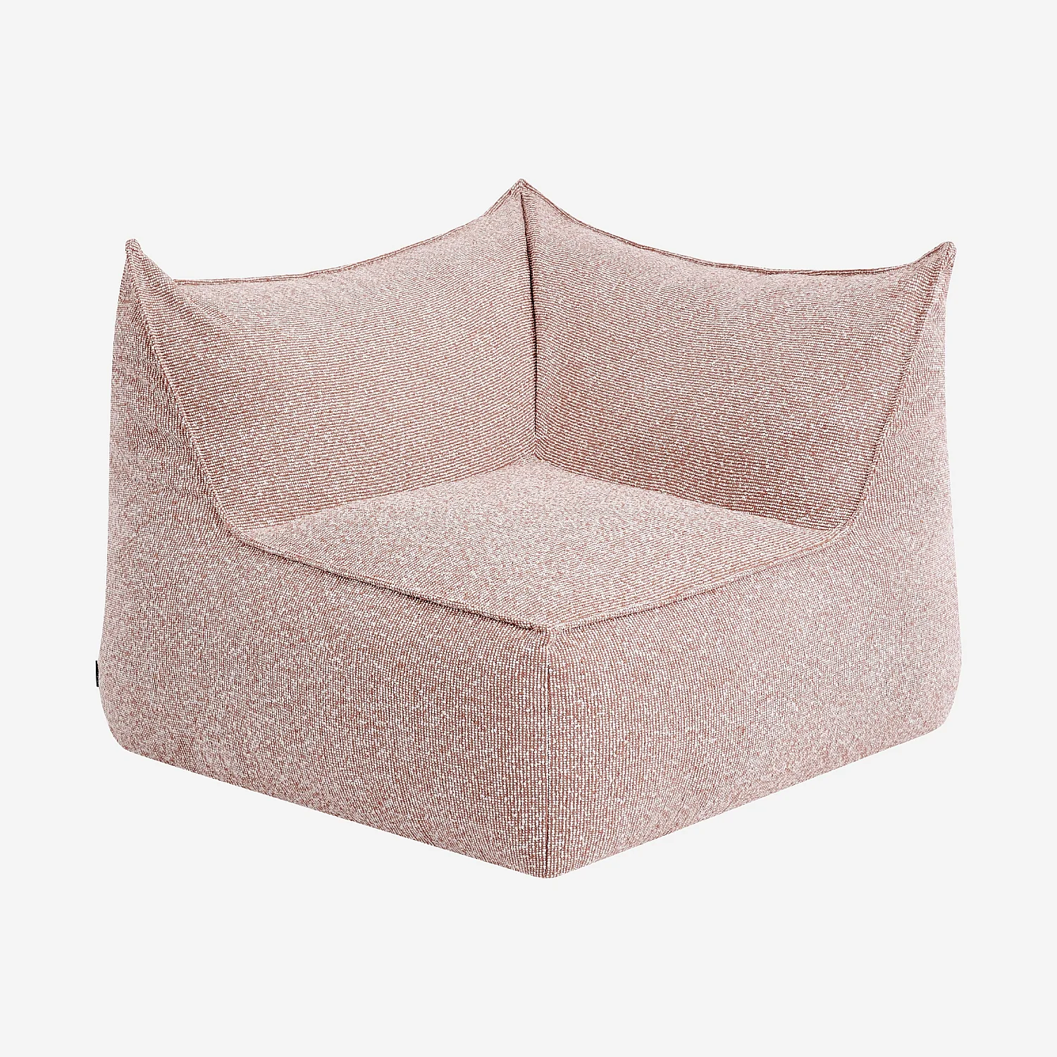 Fauteuil d'angle de jardin en tissu imperméable - Rose argile - 1