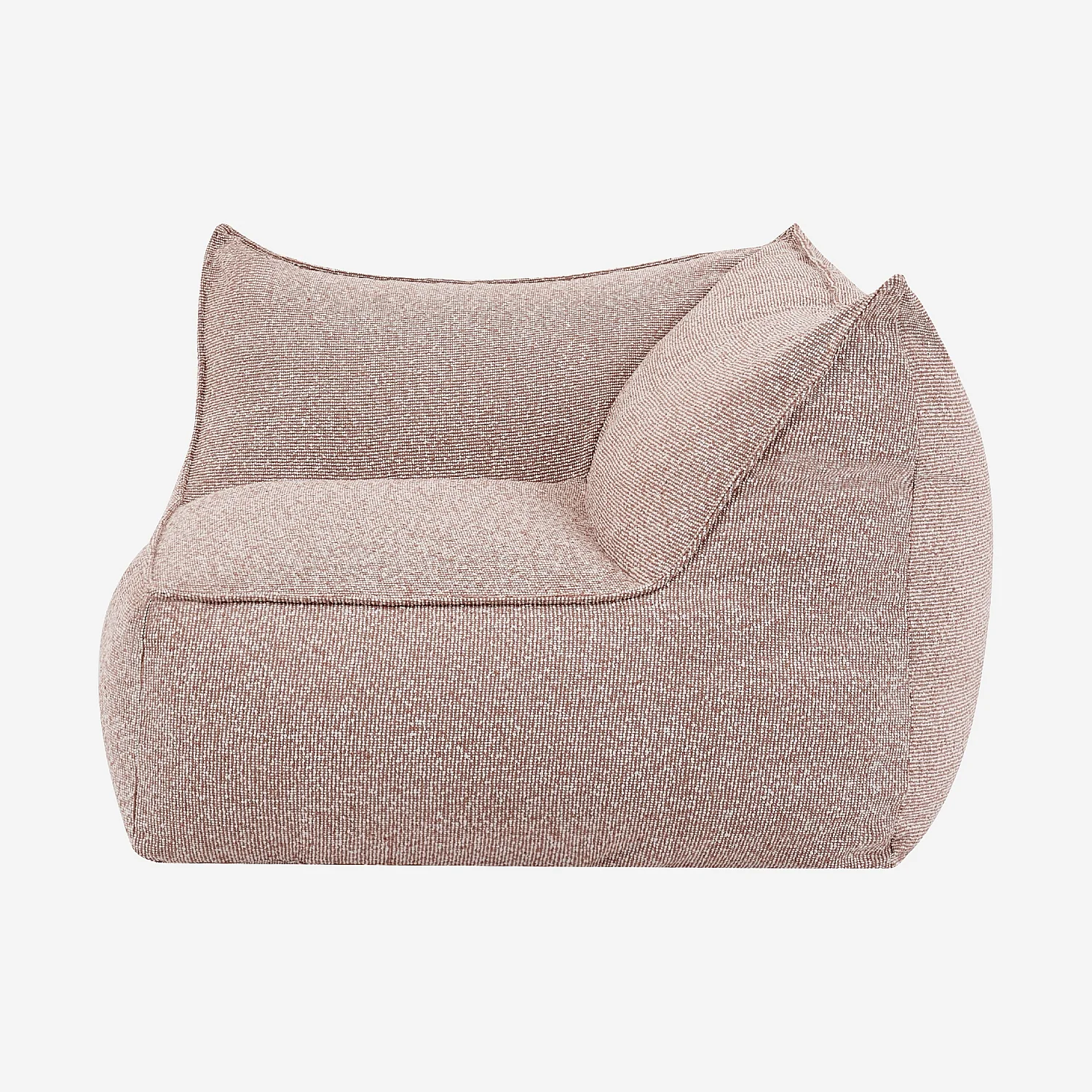 Fauteuil d'angle de jardin en tissu imperméable - Rose argile - 3