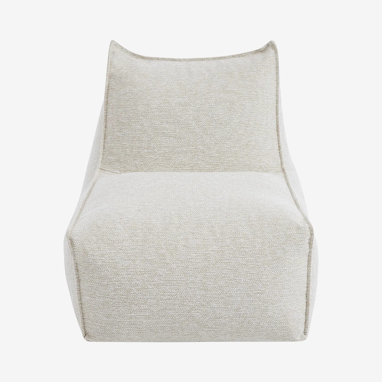 Fauteuil de jardin en tissu imperméable - Crème - 1
