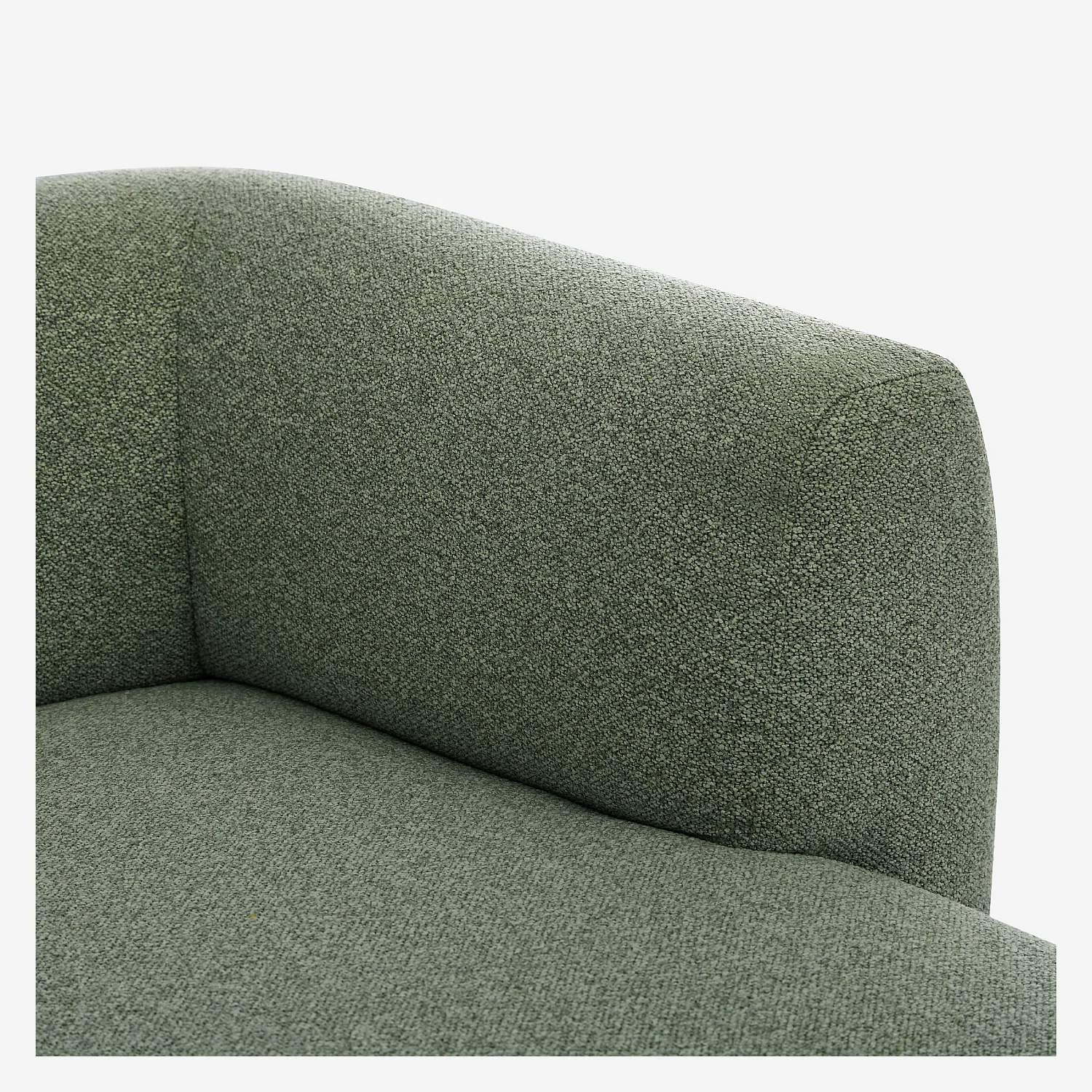 Hoekbank rechts in getextureerde stof - Groen - Design by Federica Francini - 2