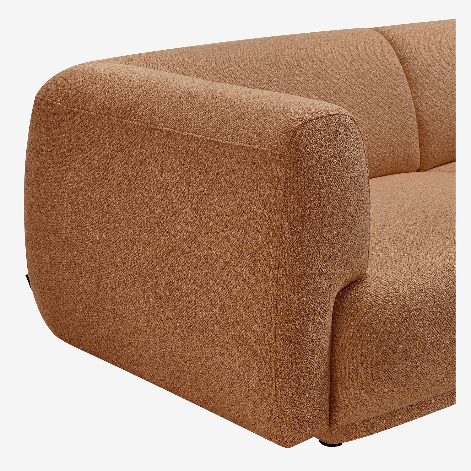 Sofá 2 plazas de tejido texturizado - Terracotta - Design by Federica Francini - 2