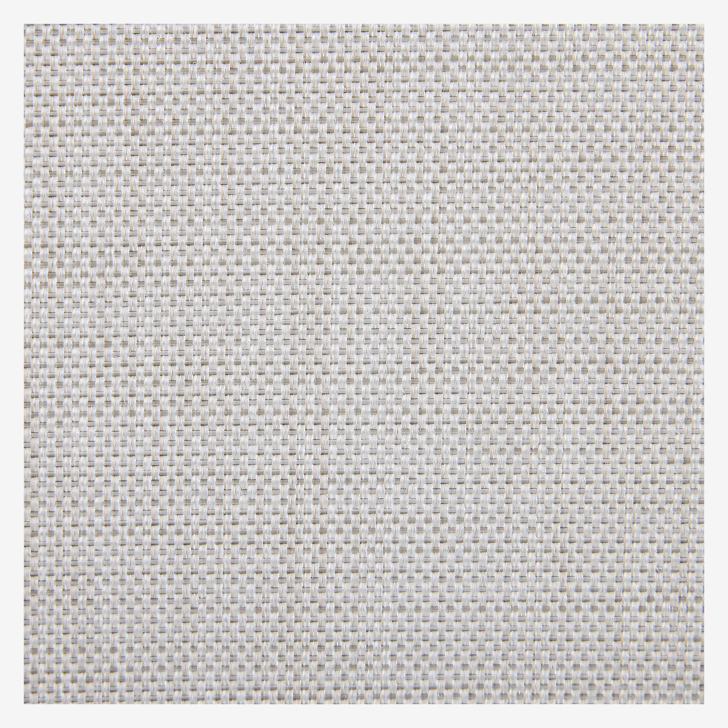 Chaise de jardin en aluminium et tissu déperlant - Gris clair et blanc cassé - 4