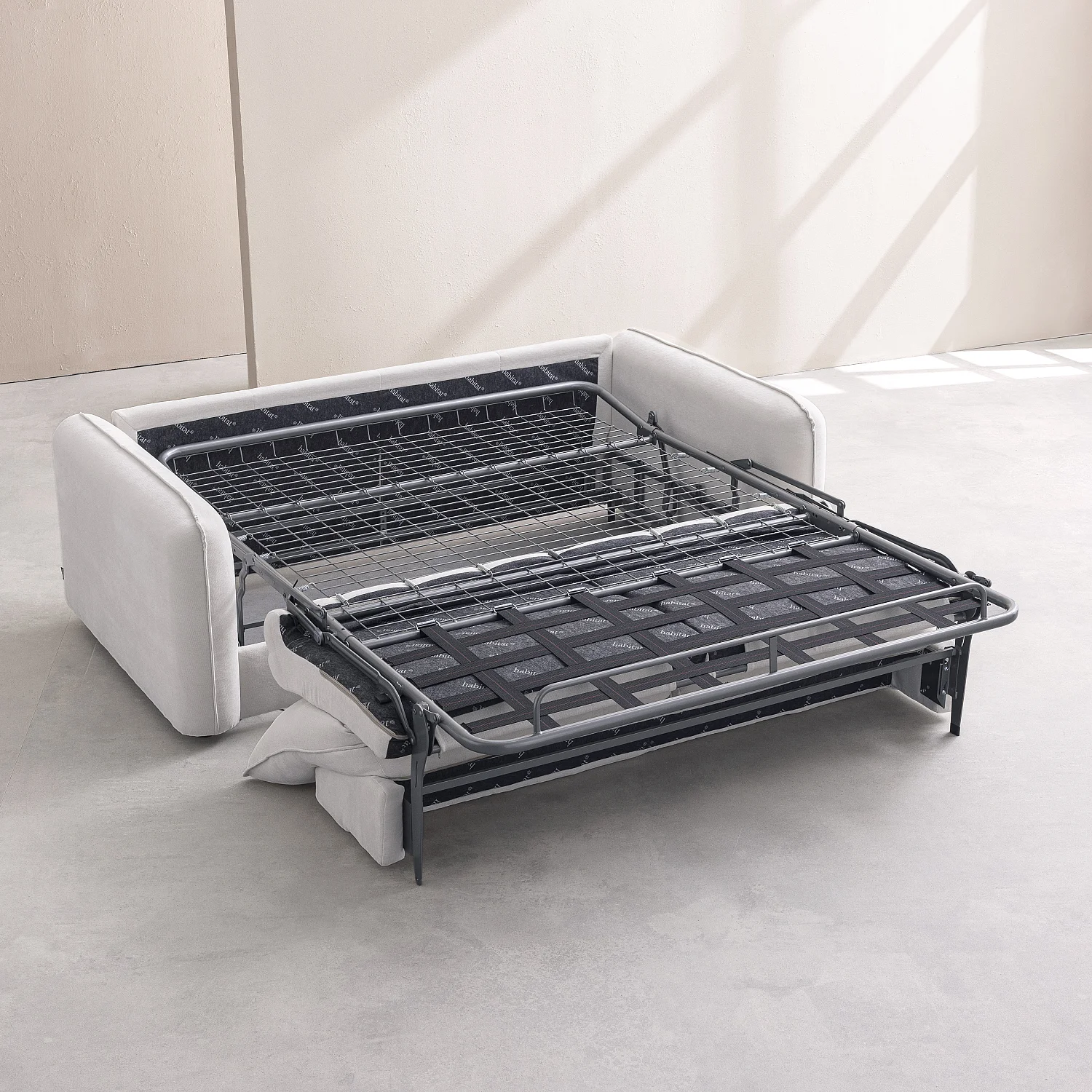 Canapé convertible 2 places - Couchage 140 cm - Matelas 16 cm - Tissu Norcia Vert kaki - 5