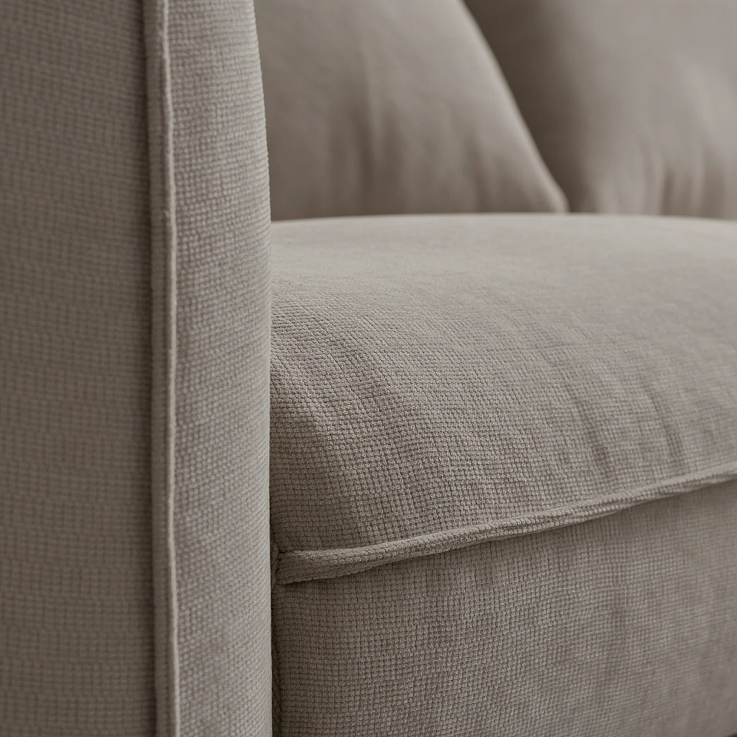 Canapé convertible 2 places - Couchage 140 cm - Matelas 16 cm - Tissu Norcia Taupe - 2