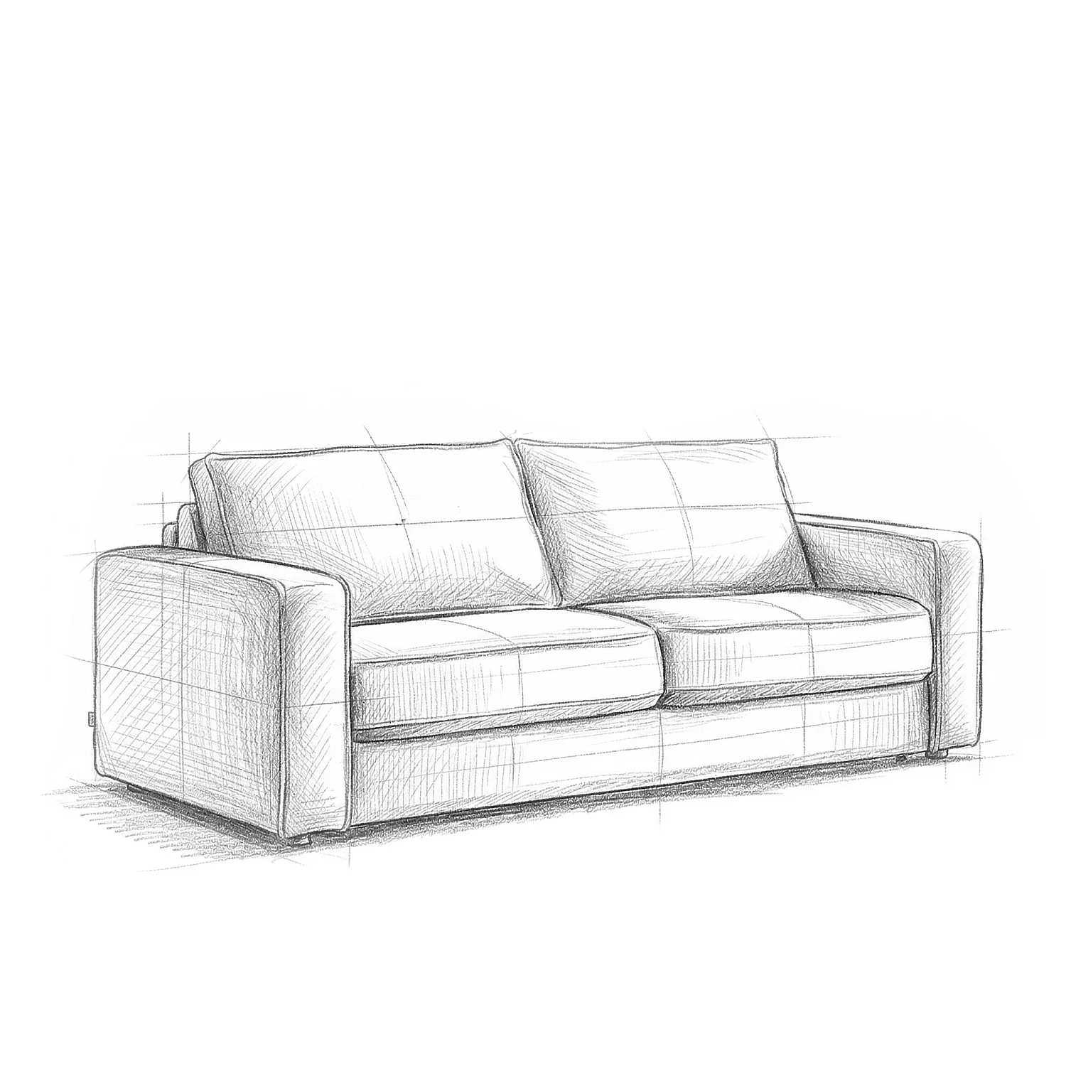 Canapé convertible 3 places - Couchage 160 cm - Matelas 13 cm - Tissu bouclette Tolfa - Vert kaki - 10