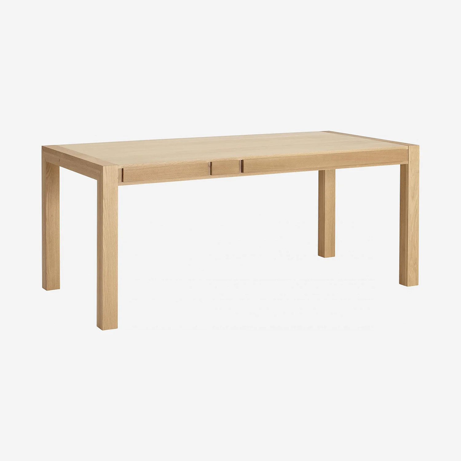 Table rectangulaire 6 tiroirs en chêne - Naturel - Design by Bethan Gray - 6