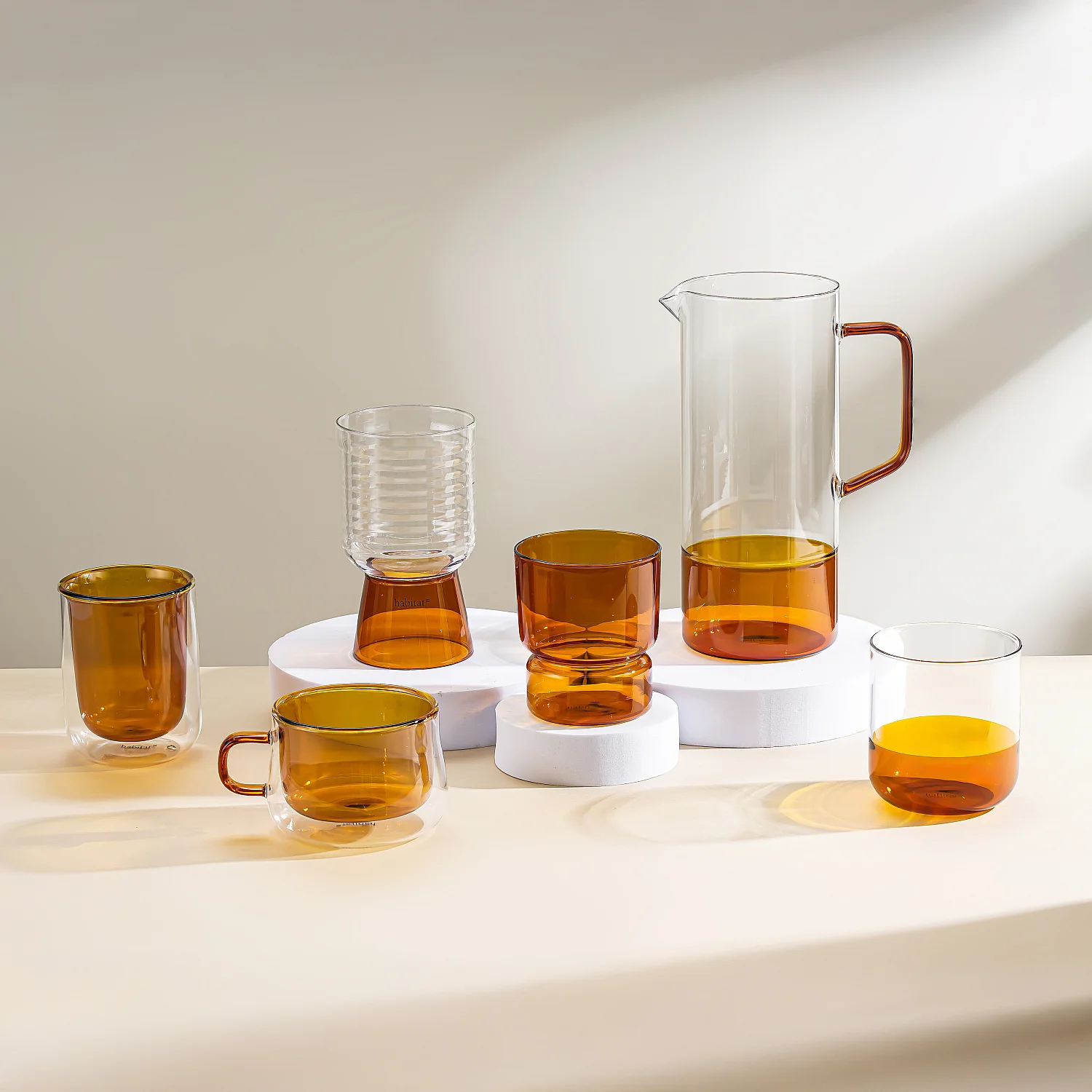 Lot de 2 verres - 34 cl - Orange - 3