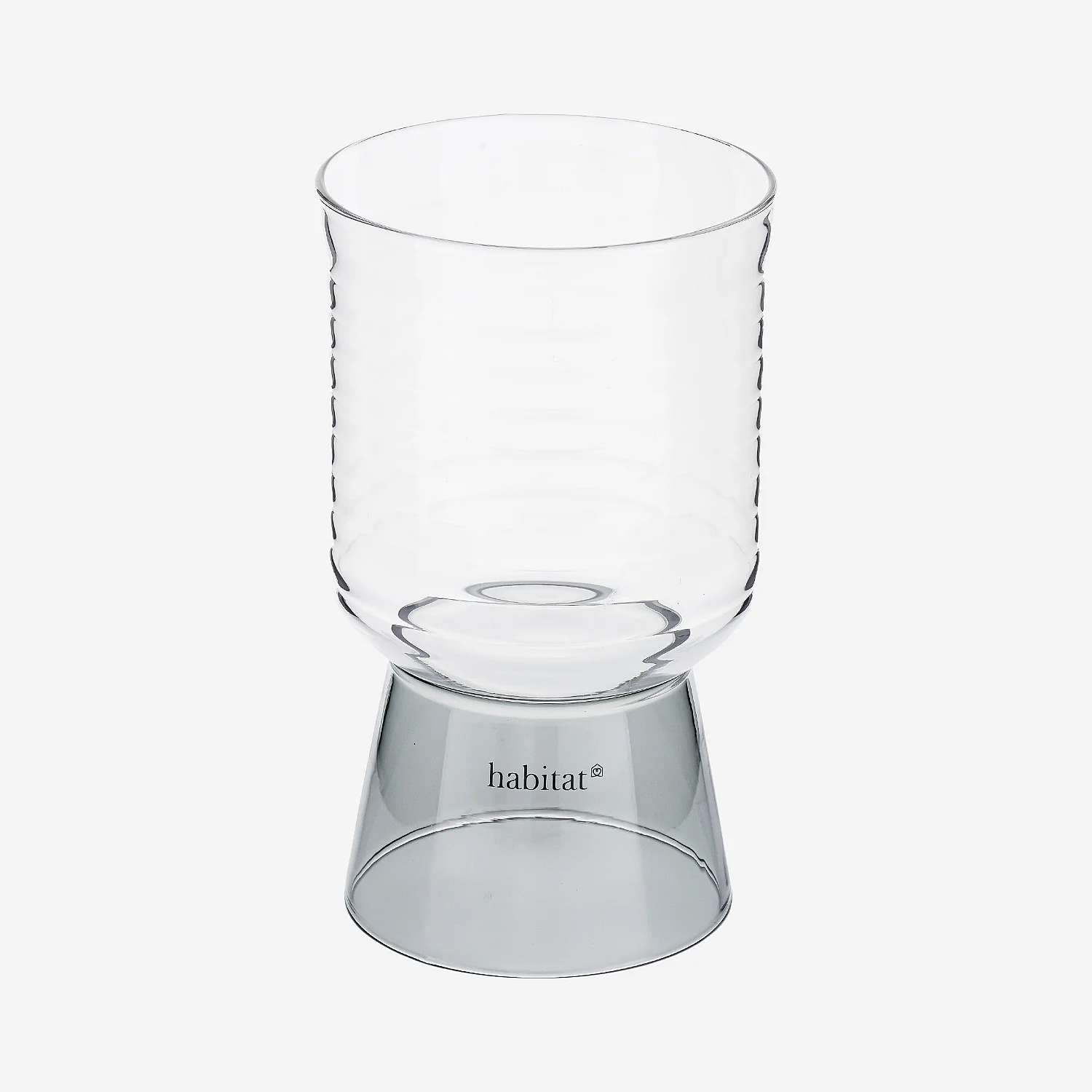 Lot de 2 verres - 35 cl - Gris - 4