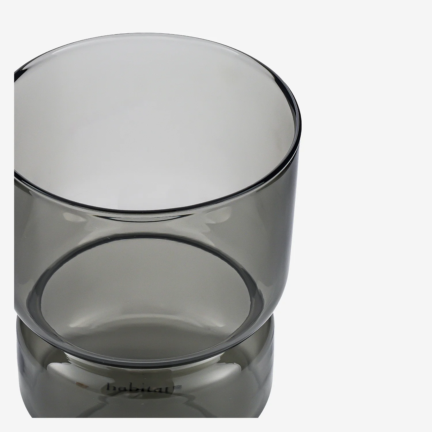 Lot de 2 verres - 30 cl - Gris - 7