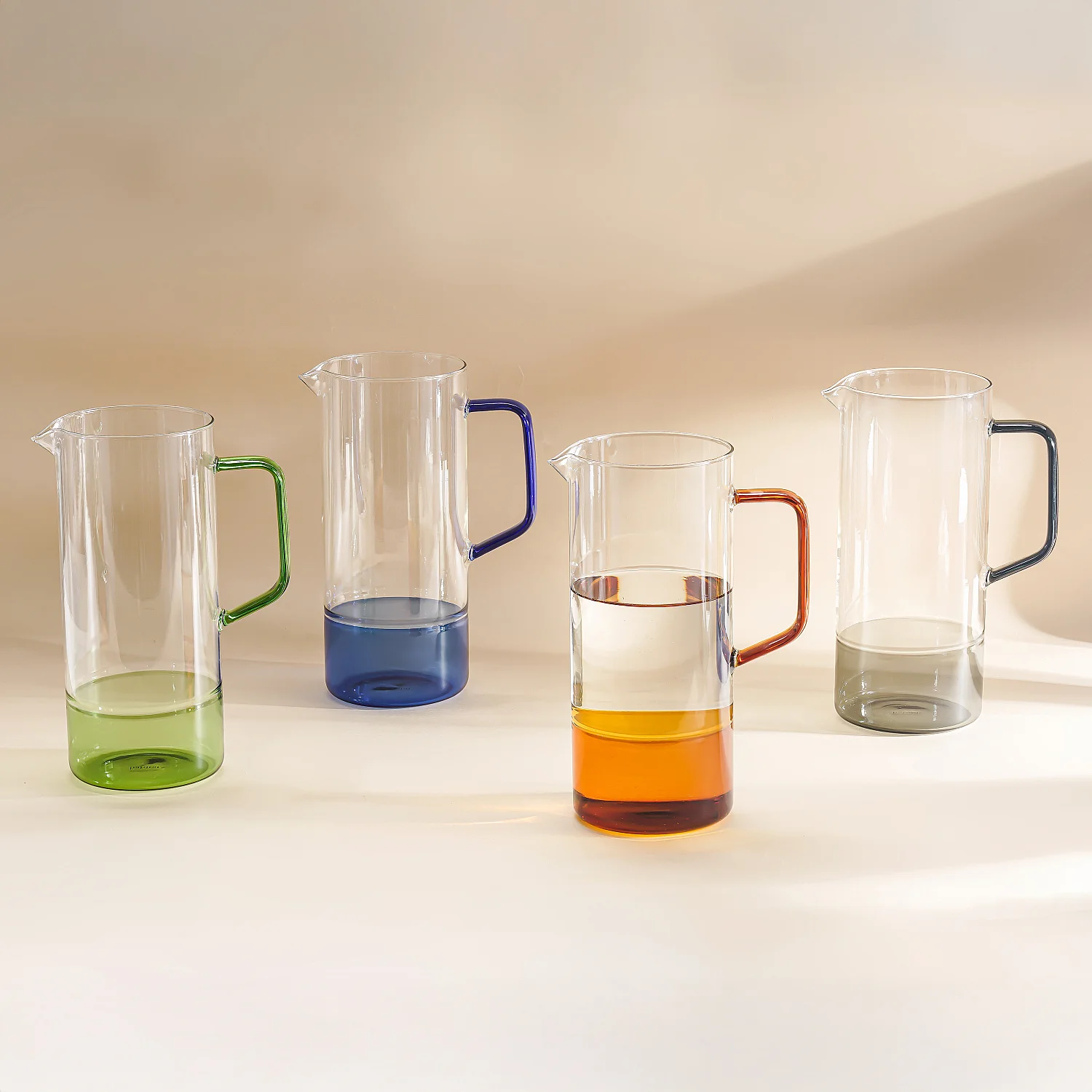 Carafe en verre - 1L  - Bleu - 3