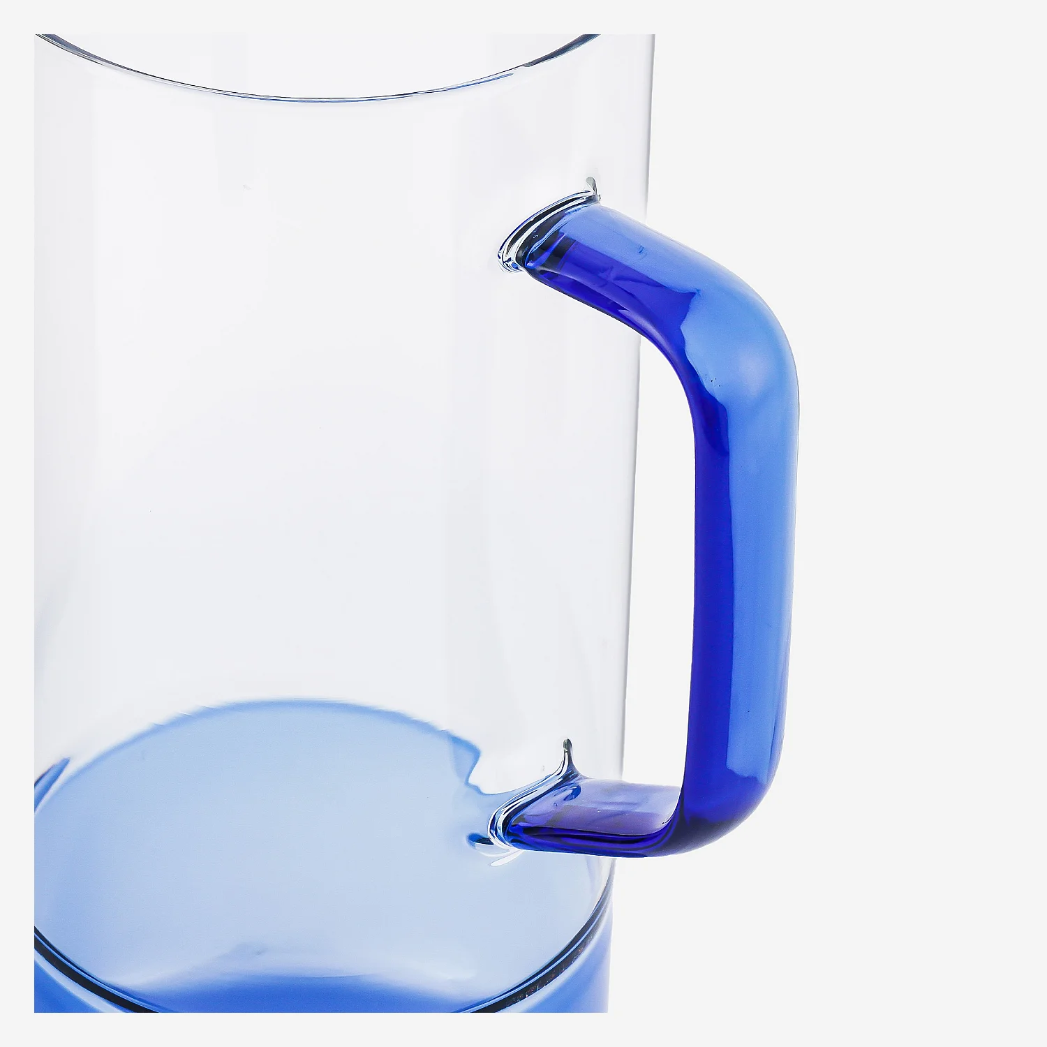 Carafe en verre - 1L  - Bleu - 7