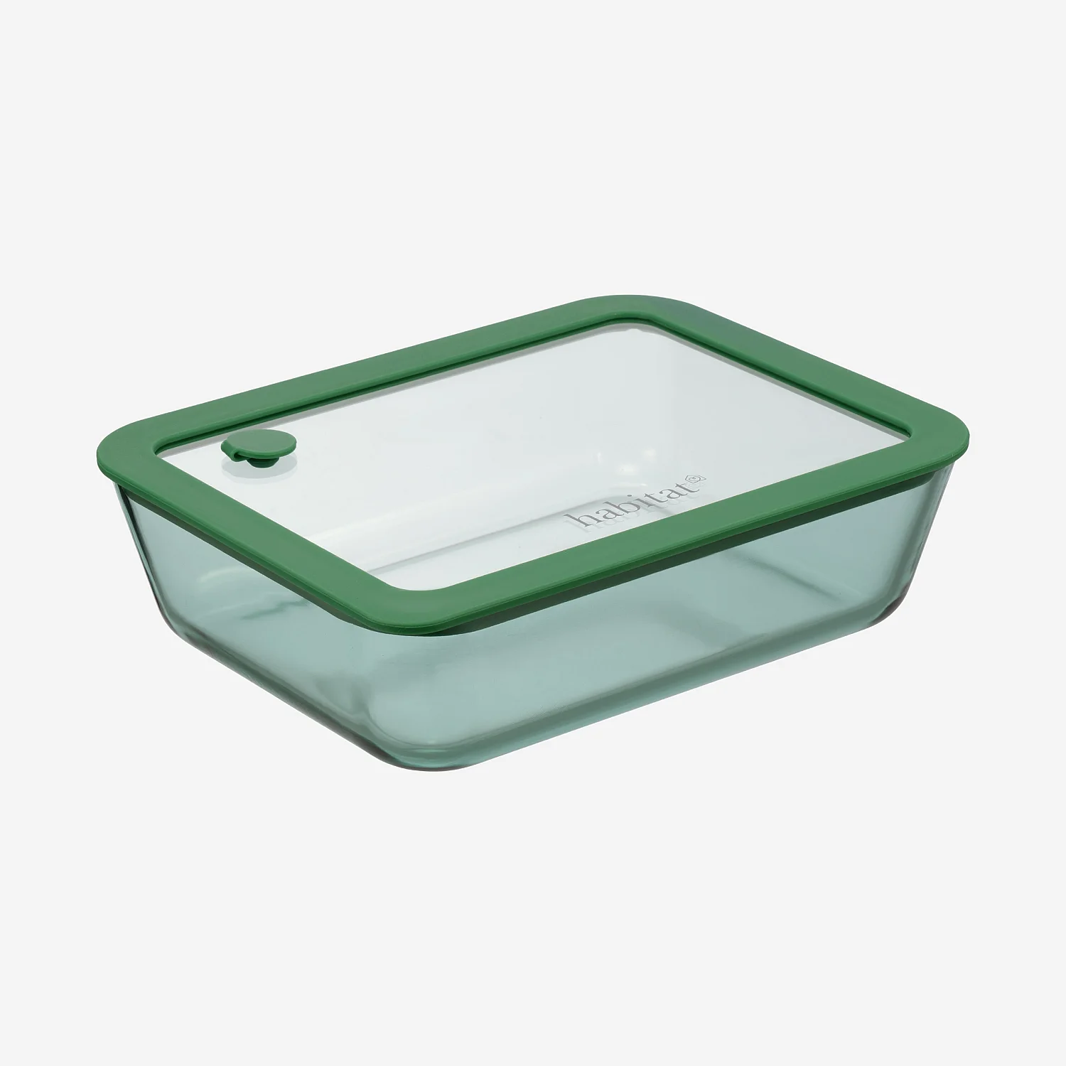 Lot de 3 boîtes de conservation rectangulaires en verre avec couvercle transparent et valve - Vert - 4