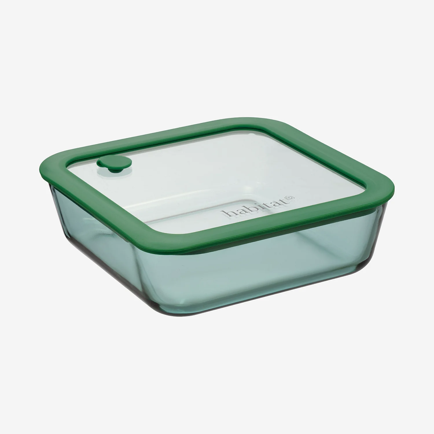 Lot de 3 boîtes de conservation carrées en verre avec couvercle transparent et valve - Vert - 4