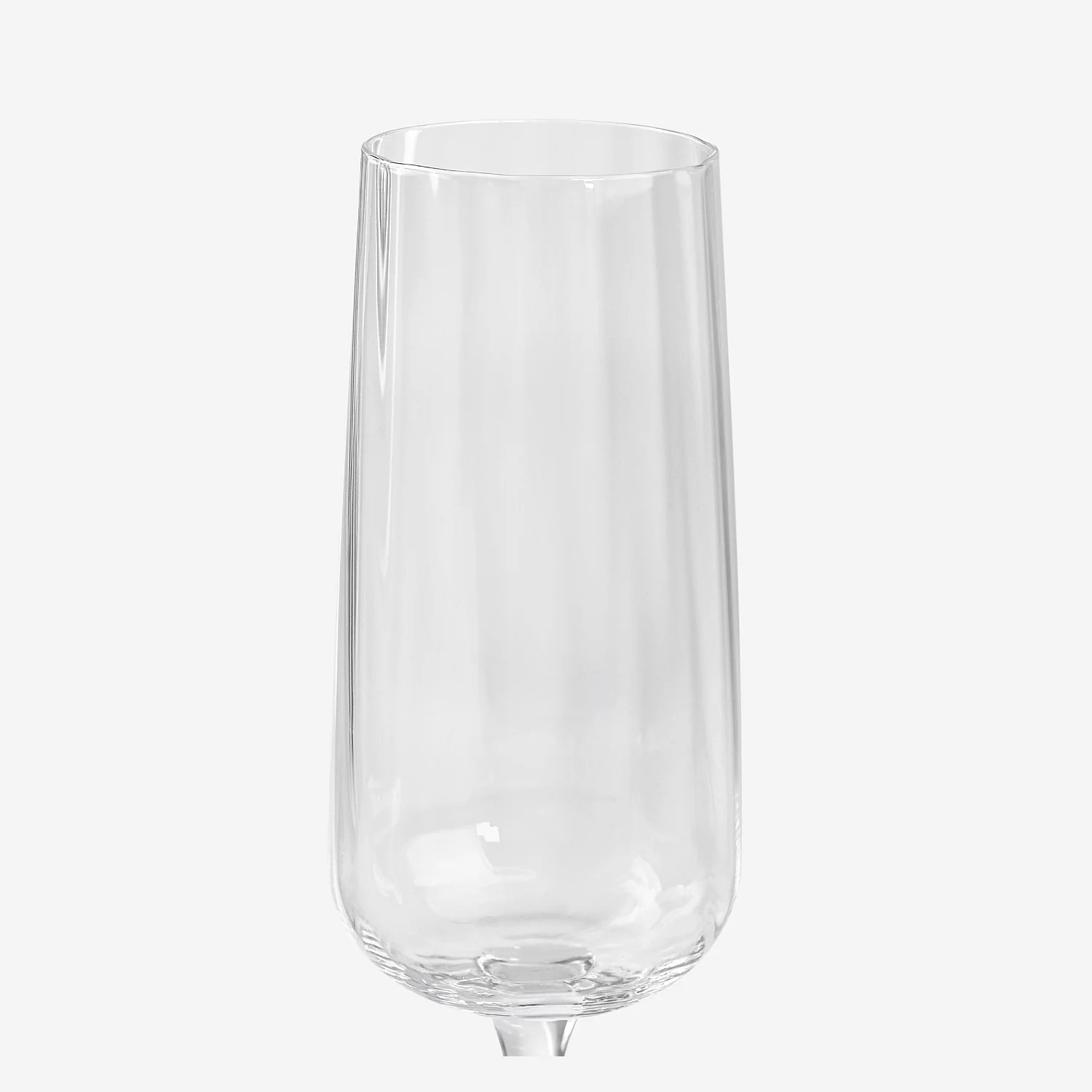Lot de 6 flûtes à champagne en verre cristallin - 28cl - Transparent - 5