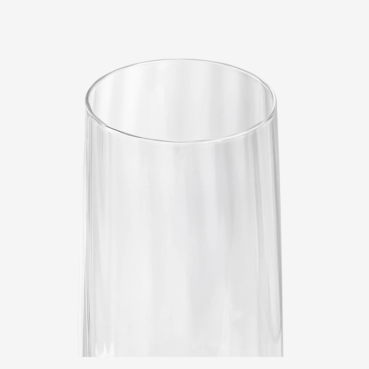 Lot de 6 flûtes à champagne en verre cristallin - 28cl - Transparent - 3