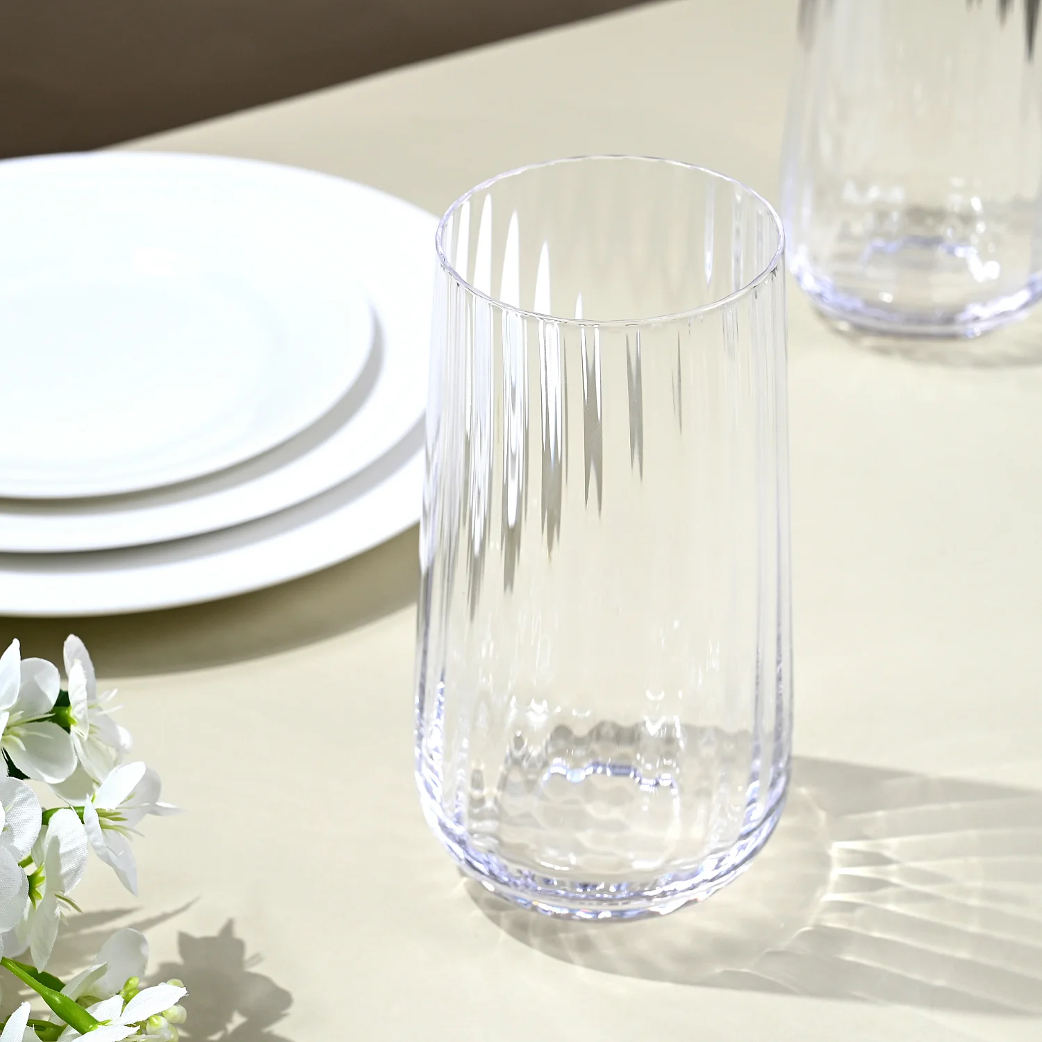 Lot de 6 verres à orangeade en verre cristallin - 50cl - Transparent - 1