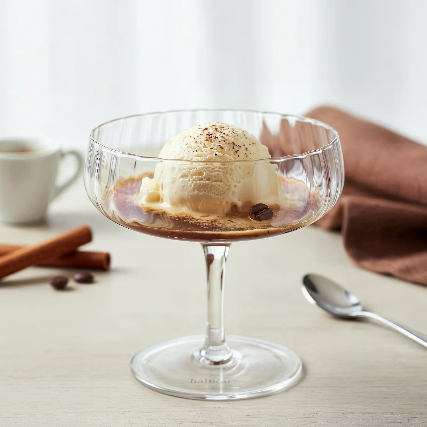 Lot de 6 coupes à glace en verre cristallin - 28 cl - Transparent - 3