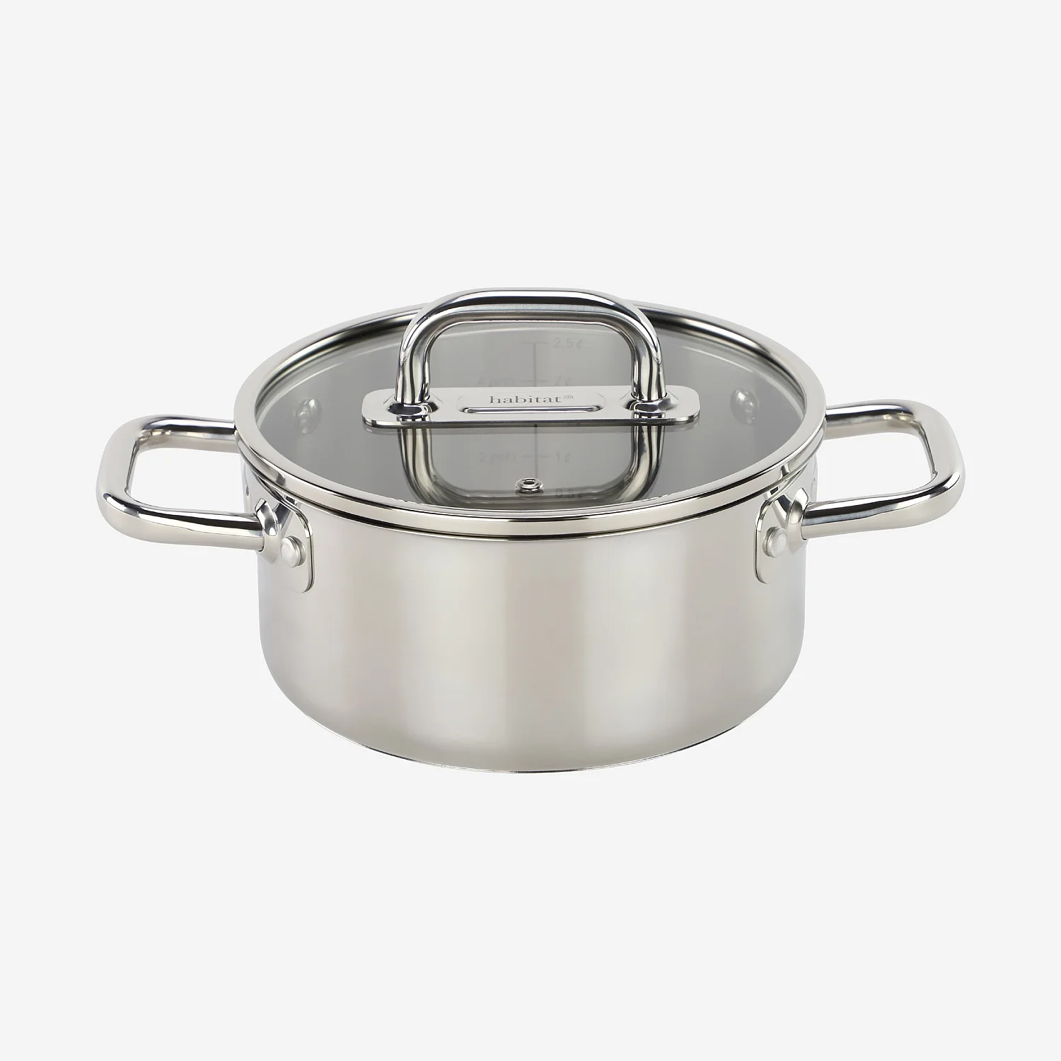 Faitout en acier inoxydable tous feux - 20 cm  - 1