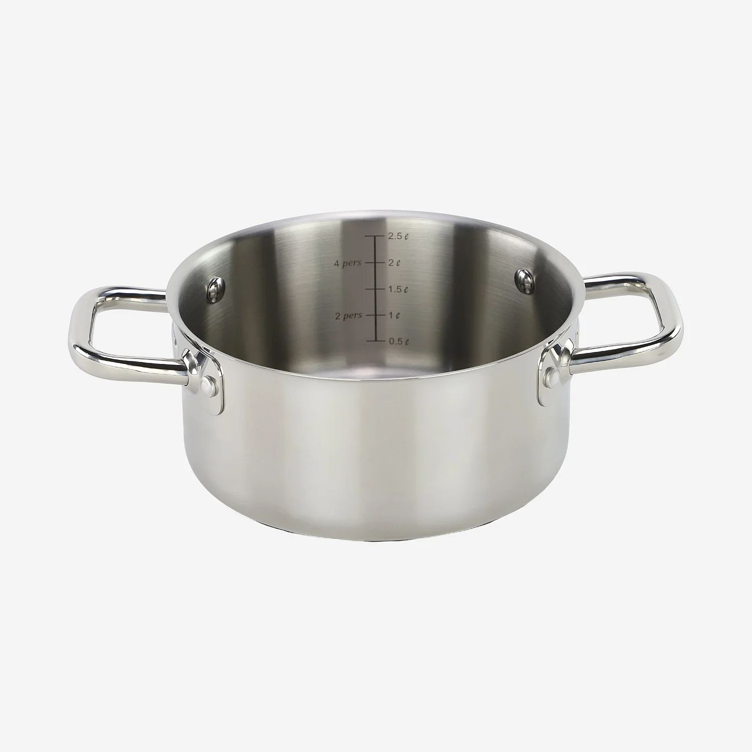 Faitout en acier inoxydable tous feux - 20 cm  - 6