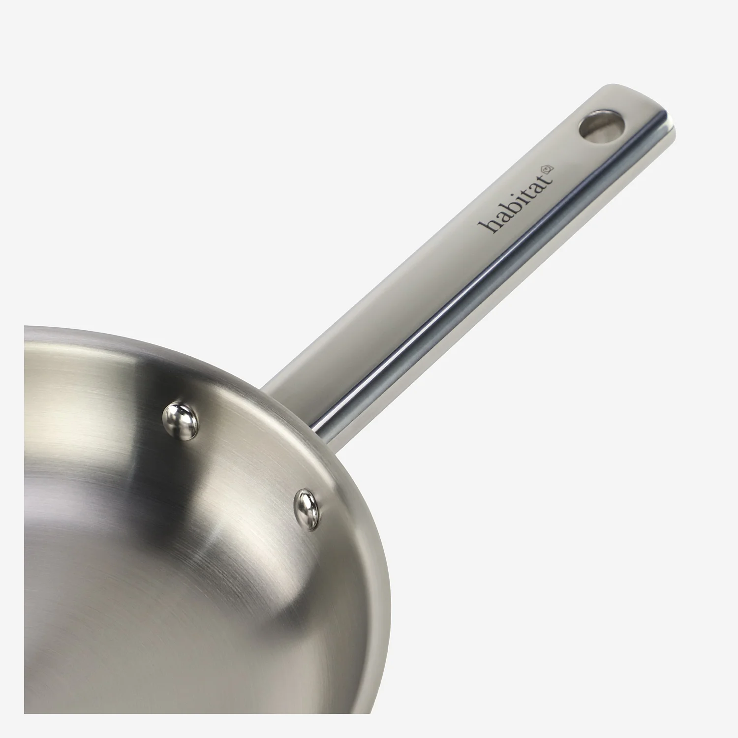 Poêle en acier inoxydable tous feux - 20 cm  - 3