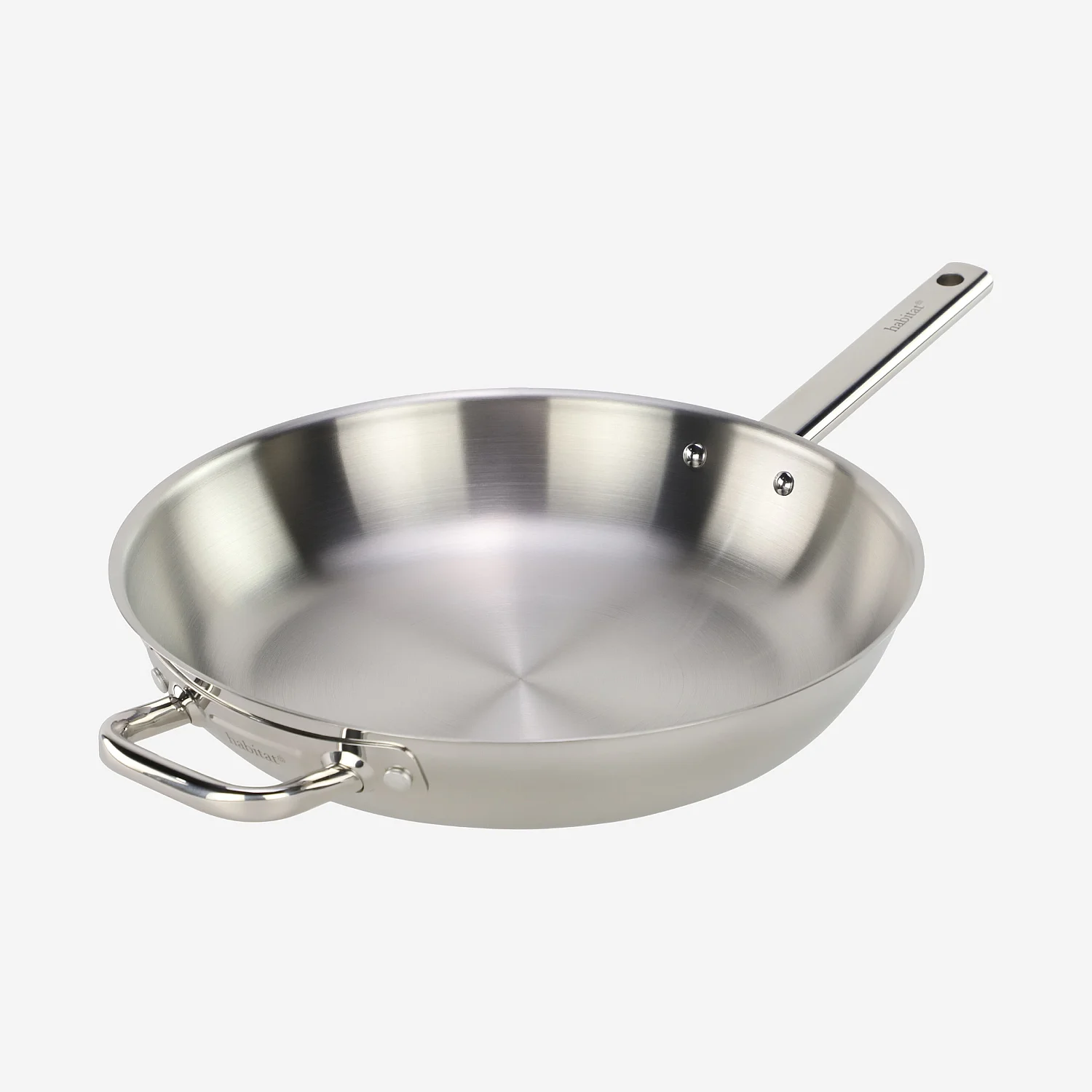 Poêle en acier inoxydable tous feux - 32 cm   - 2