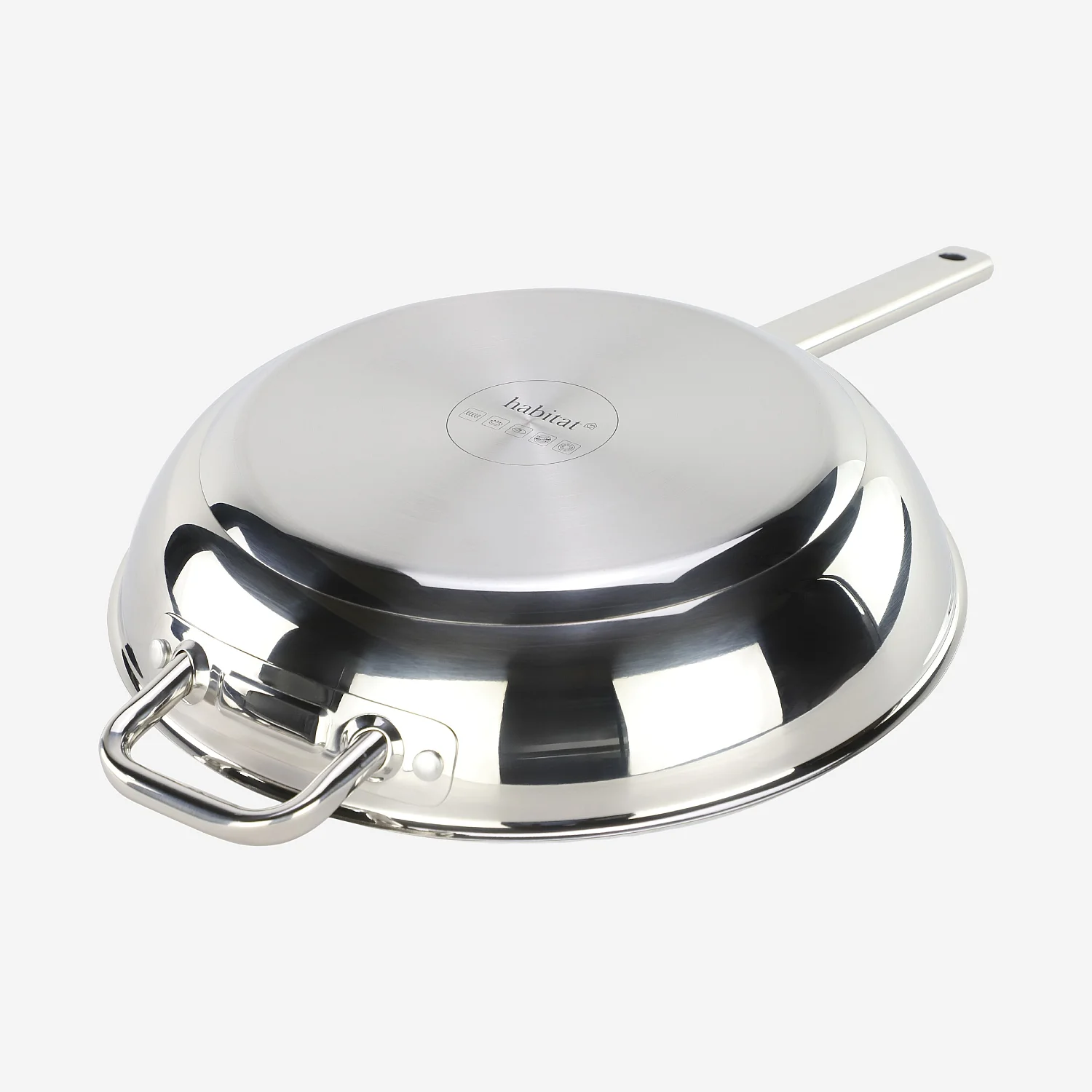 Poêle en acier inoxydable tous feux - 32 cm   - 5